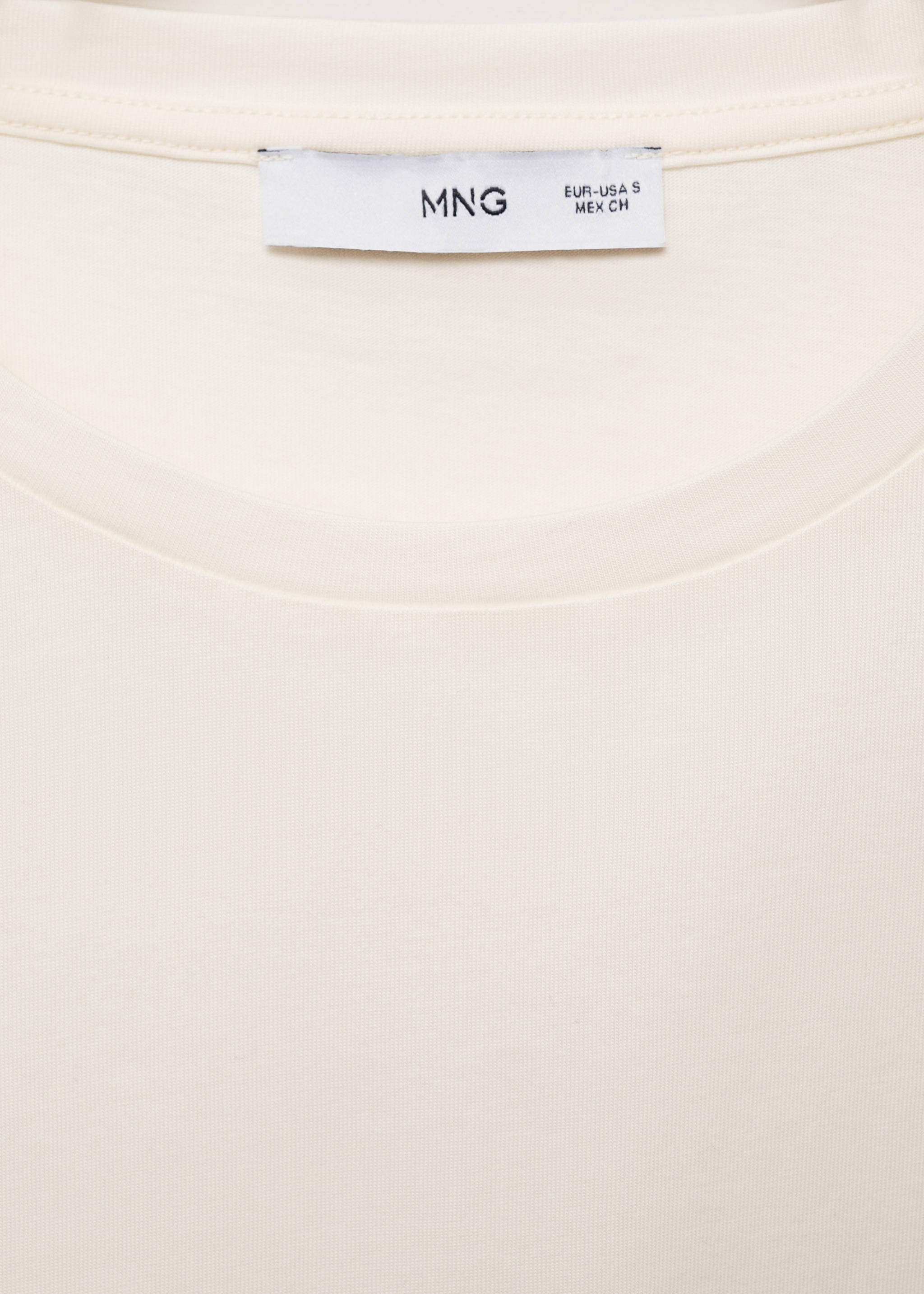 Cotton crochet sleeve t-shirt - Details of the article 8