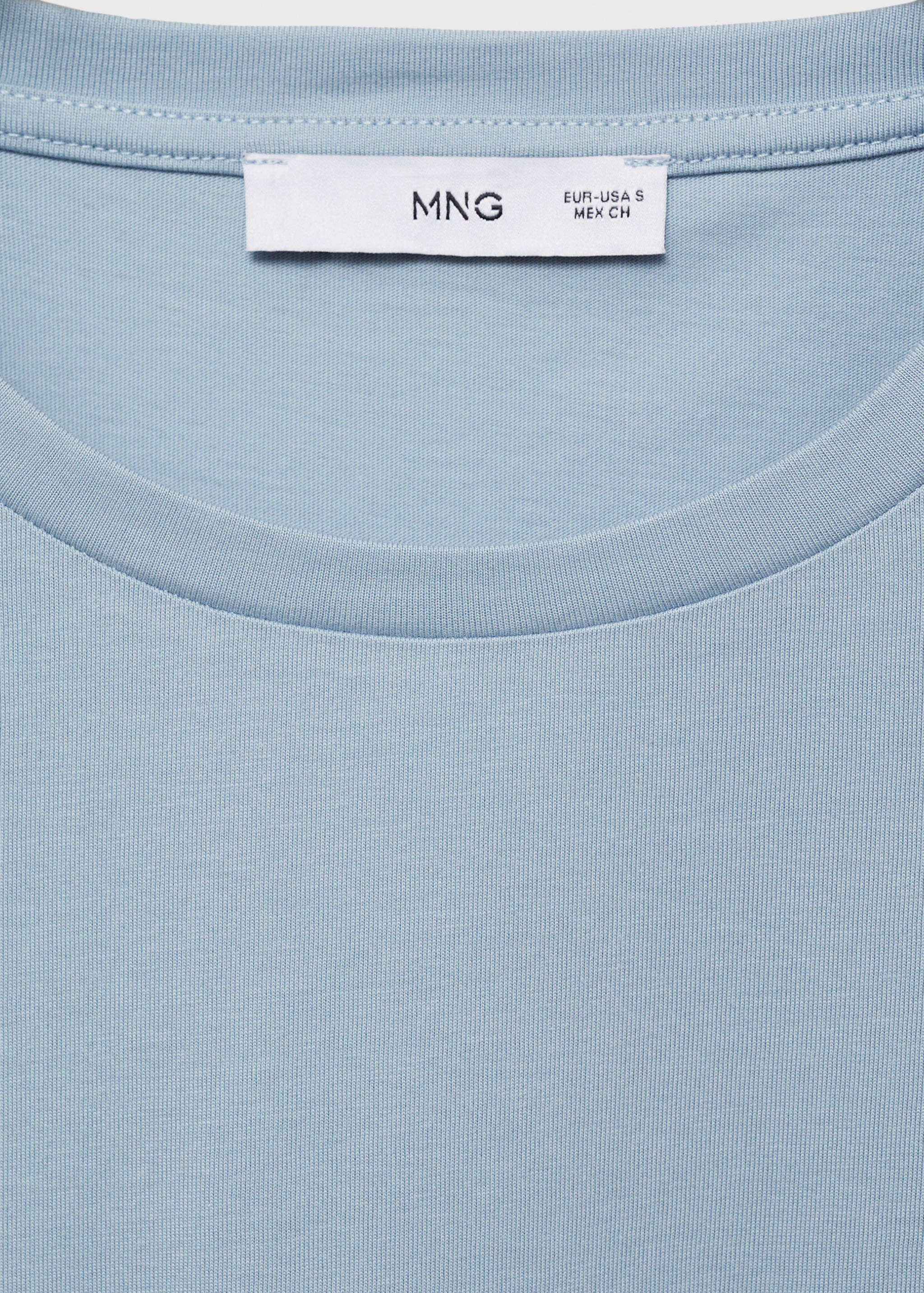 Cotton crochet sleeve t-shirt - Details of the article 8