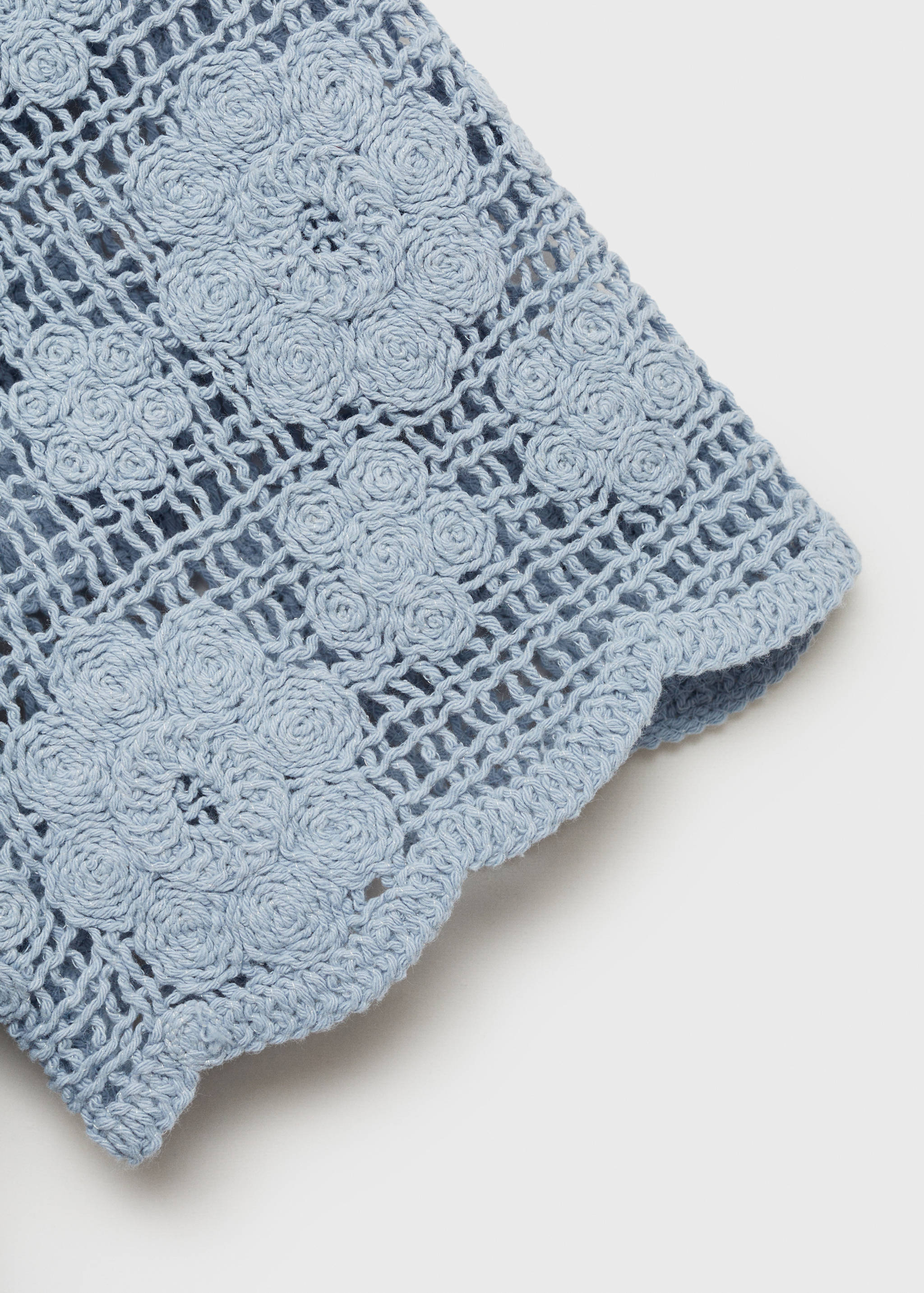 Cotton crochet sleeve t-shirt - Details of the article 0