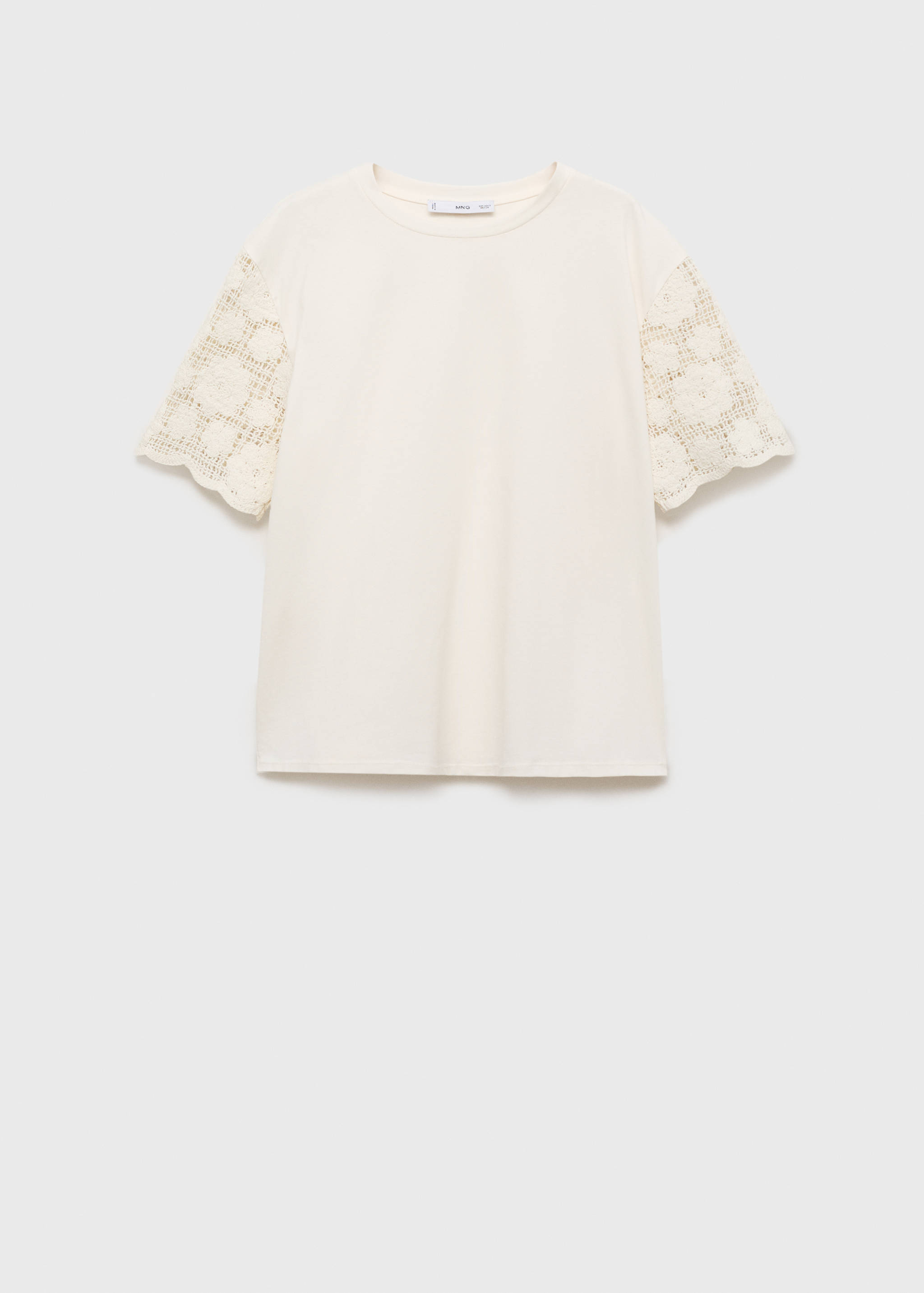 Maternity top with crochet sleeves - Article without model