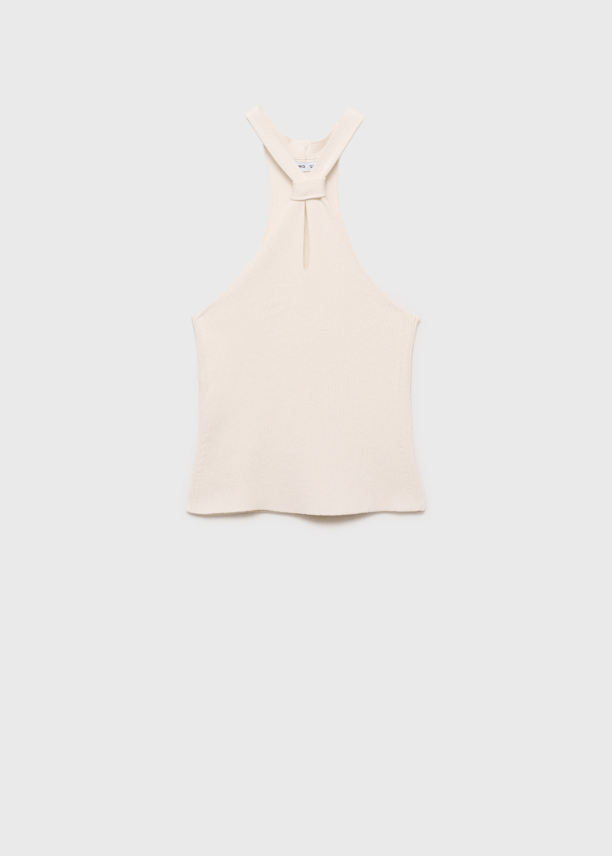 Halter-neck top with knot detail - Article without model