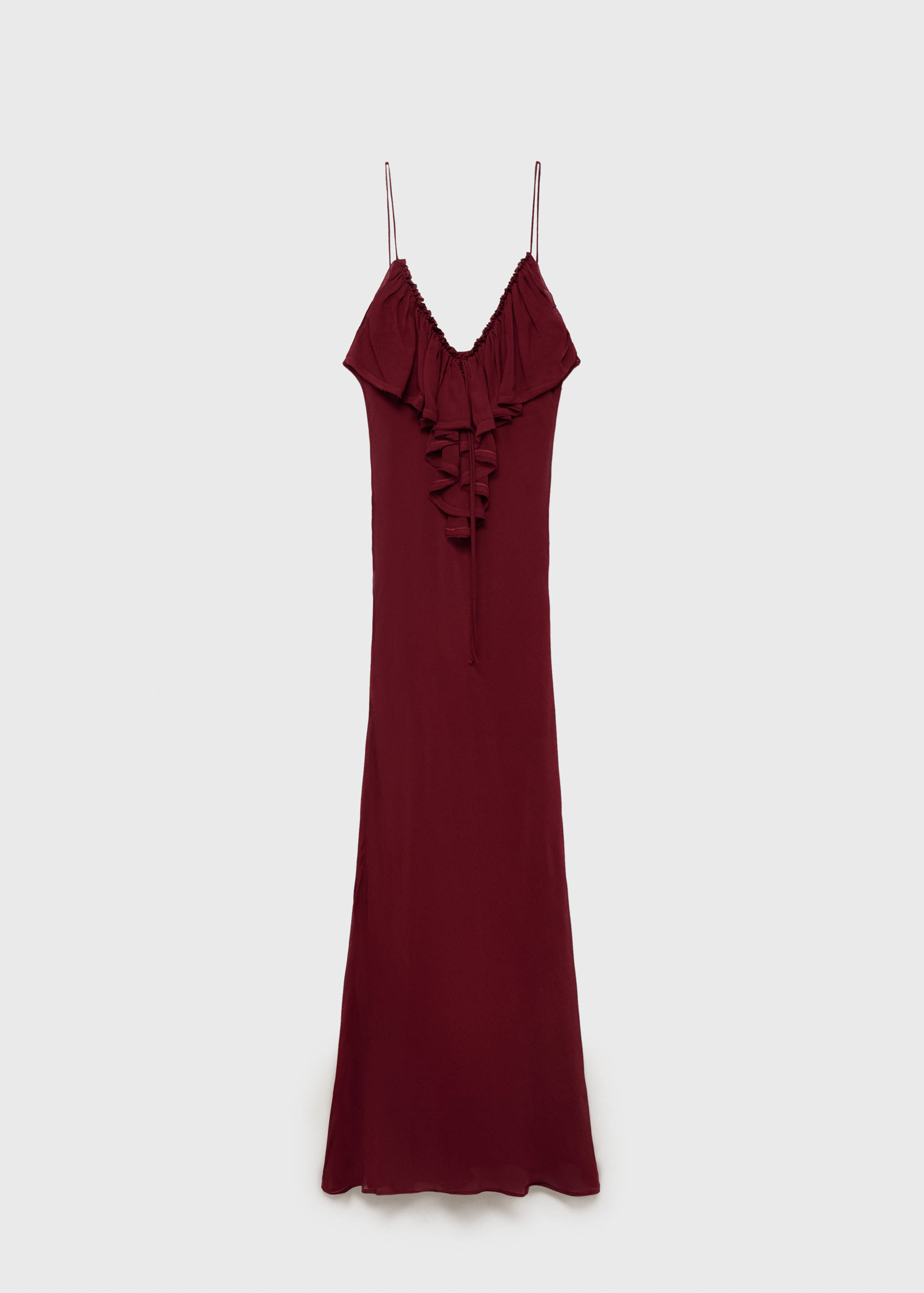 Chiffon dress with ruffle detail - Article without model