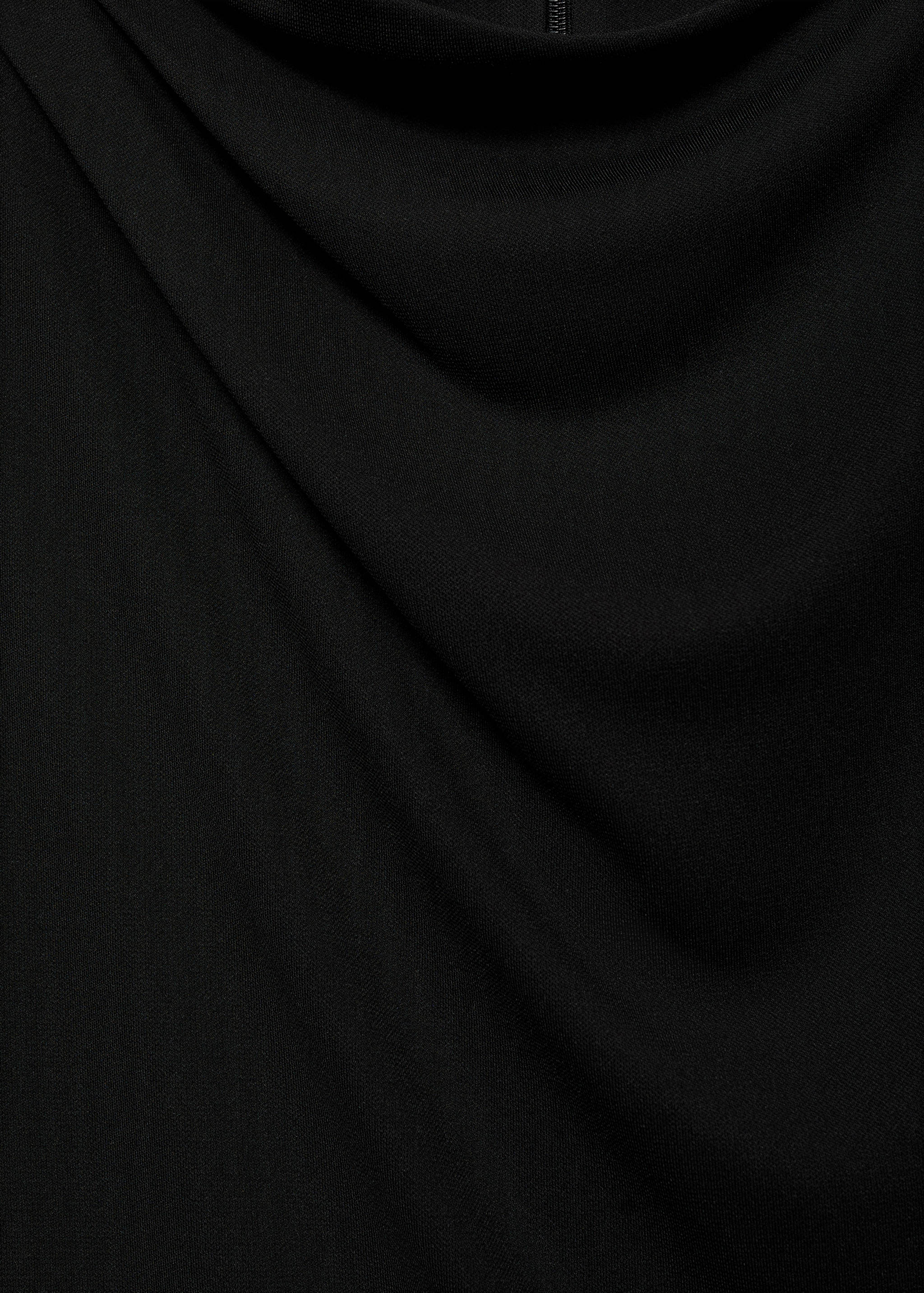 Straight-fit jumpsuit with draped neckline - Details of the article 8