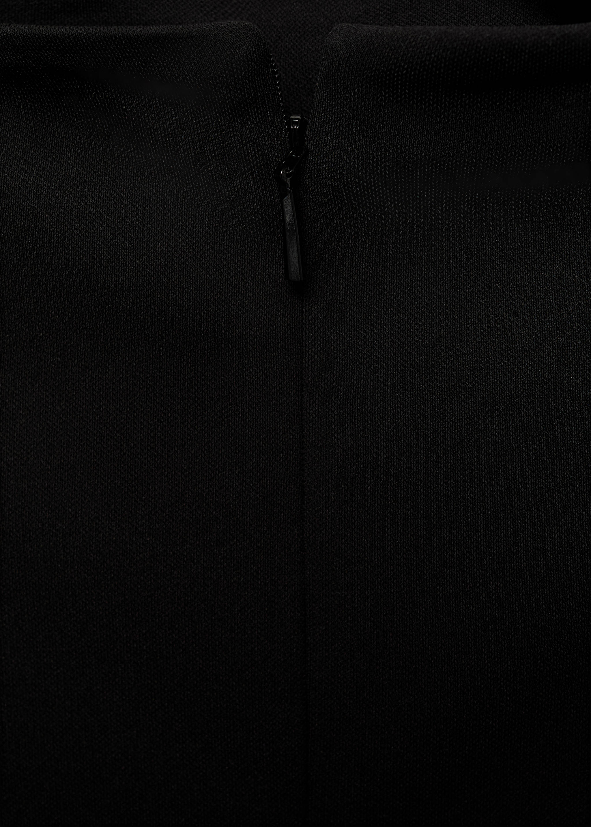 Straight-fit jumpsuit with draped neckline - Details of the article 0
