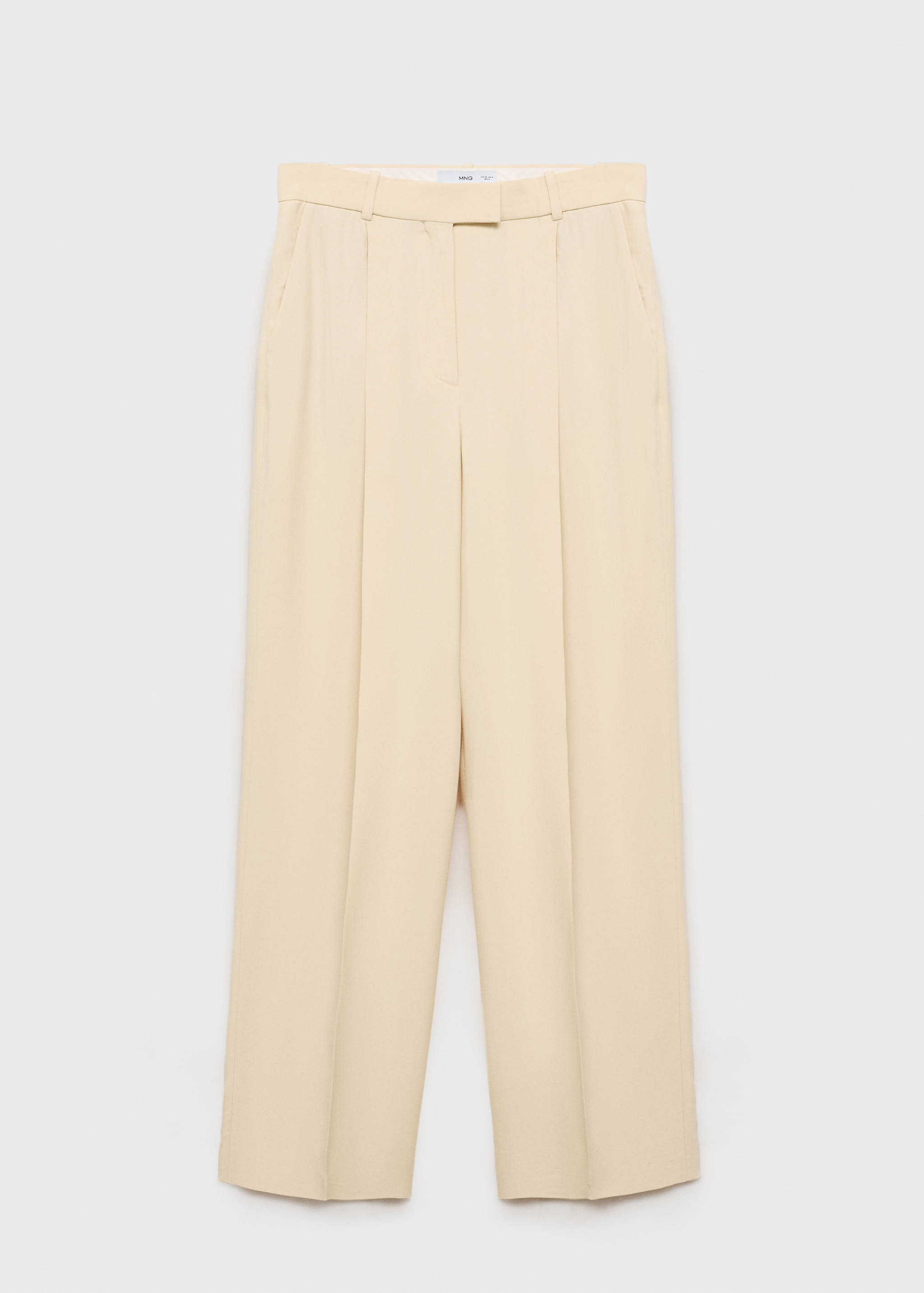 Wide leg pleated suit trousers - Article without model