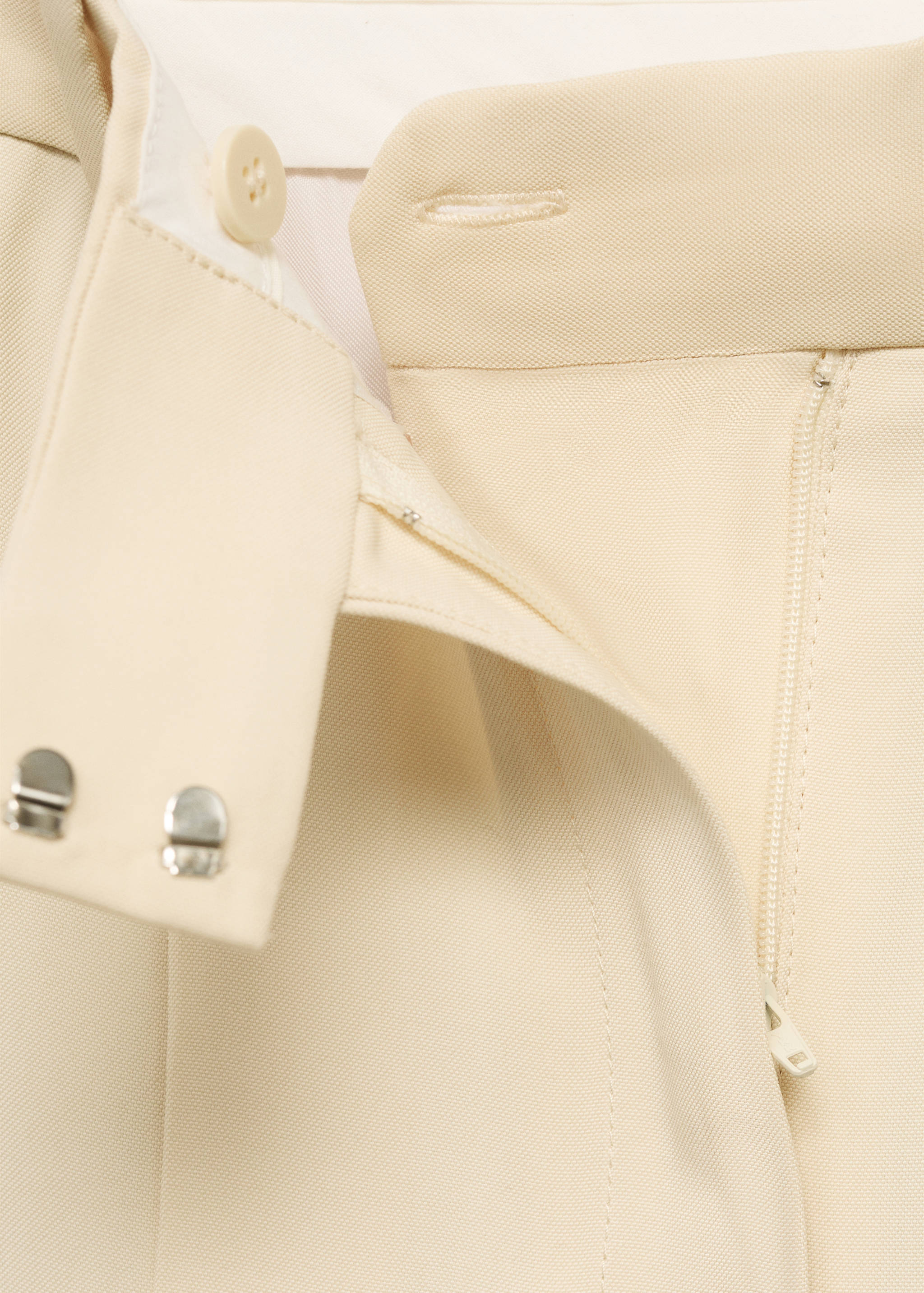 Wide leg pleated suit trousers - Details of the article 8