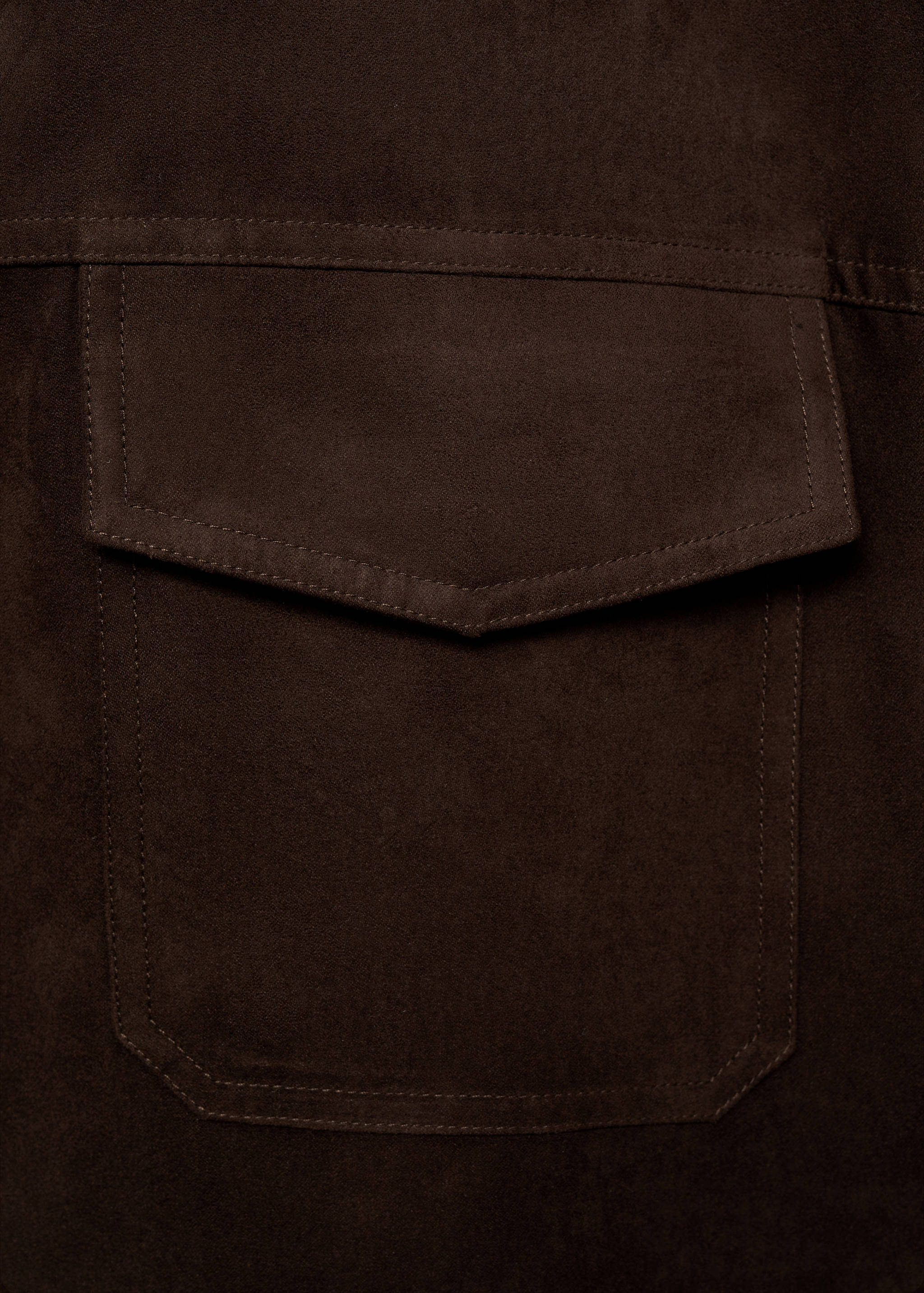 Suede-effect jacket with zip - Details of the article 8