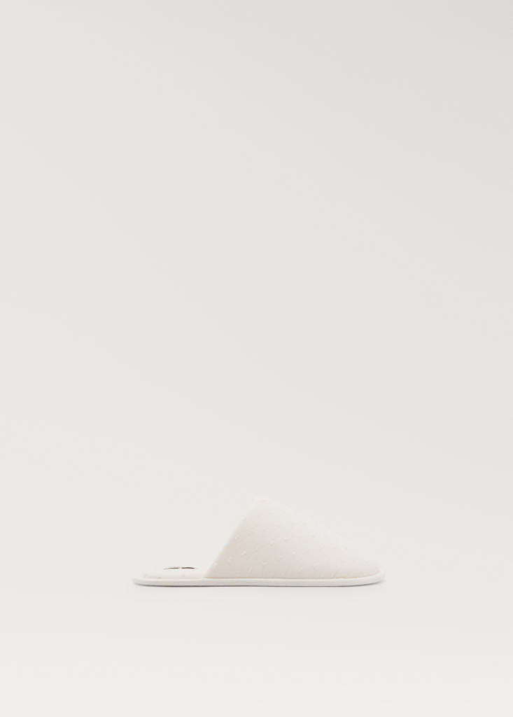 MANGO KIDS - Tennis coton gaufré blanc - 30 - Fille