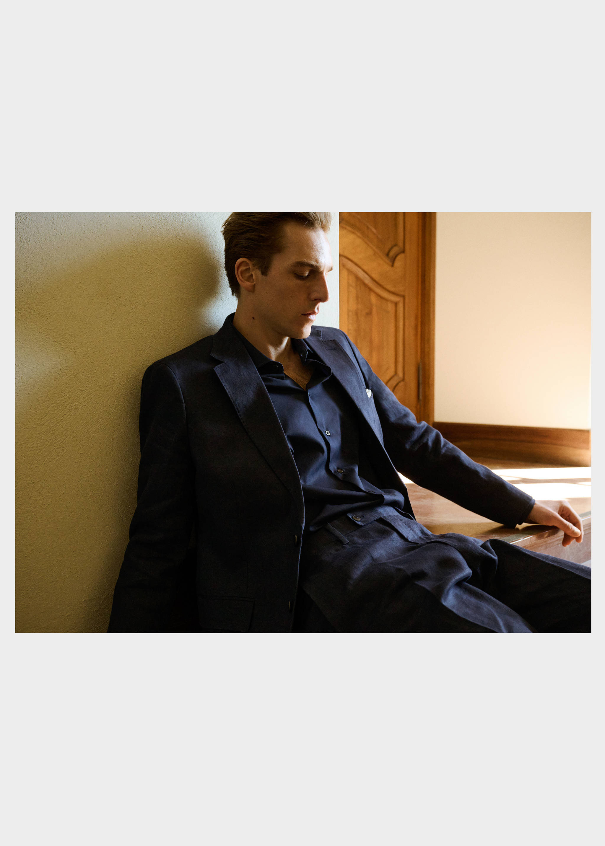 Amalfi 100% linen slim-fit suit jacket - Details of the article 7