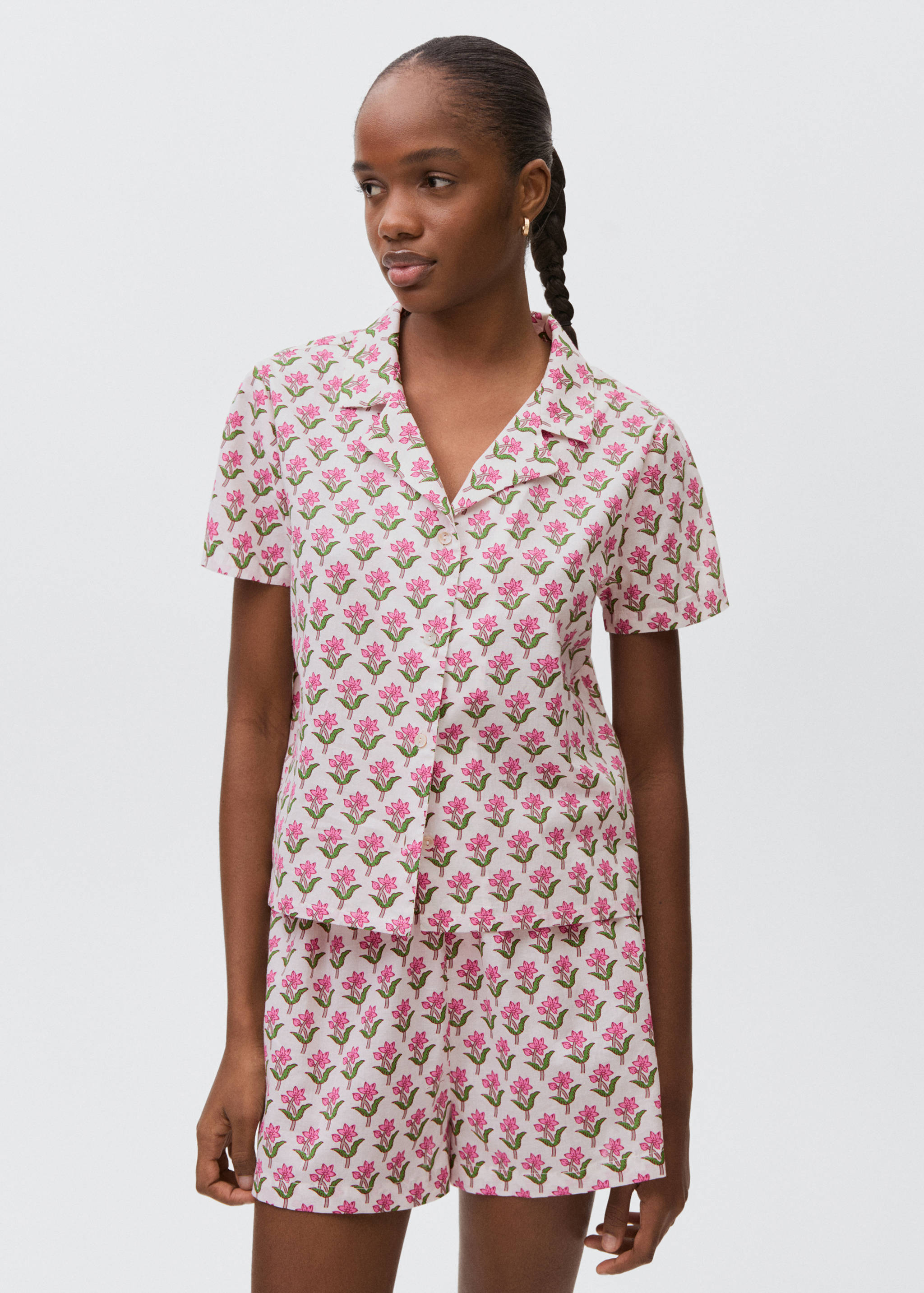 Printed cotton pyjama pack - Medium plane