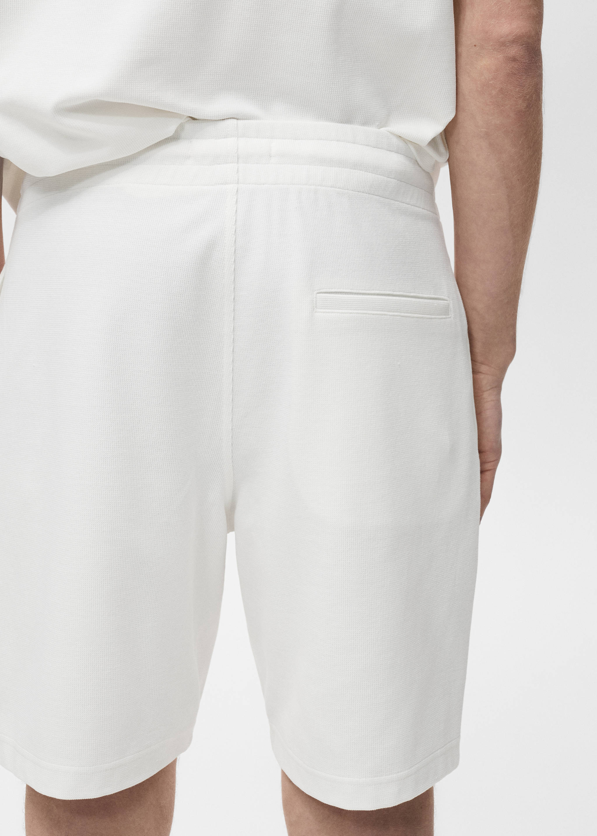 Structured knitted shorts - Details of the article 6