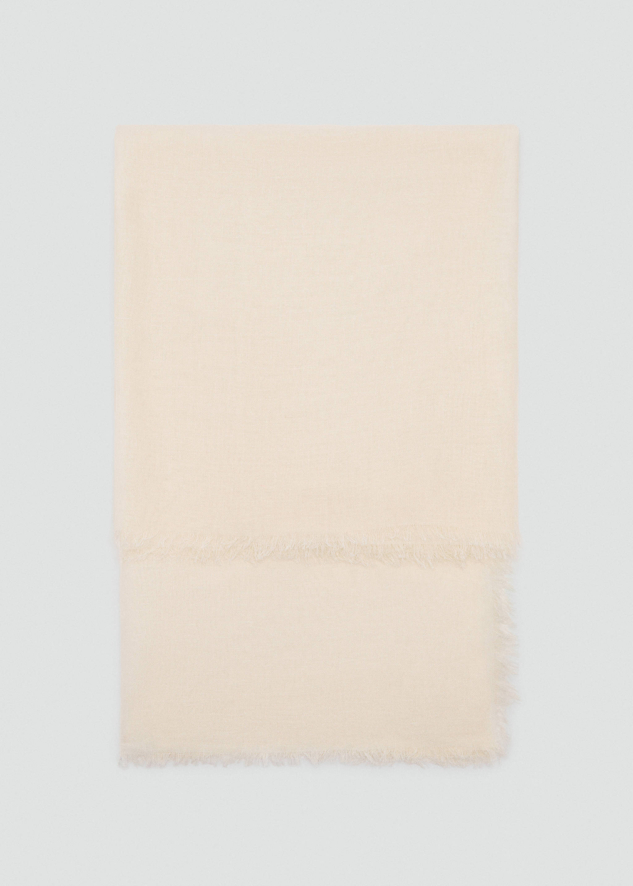 Linen-blend scarf with frayed ends - Article without model