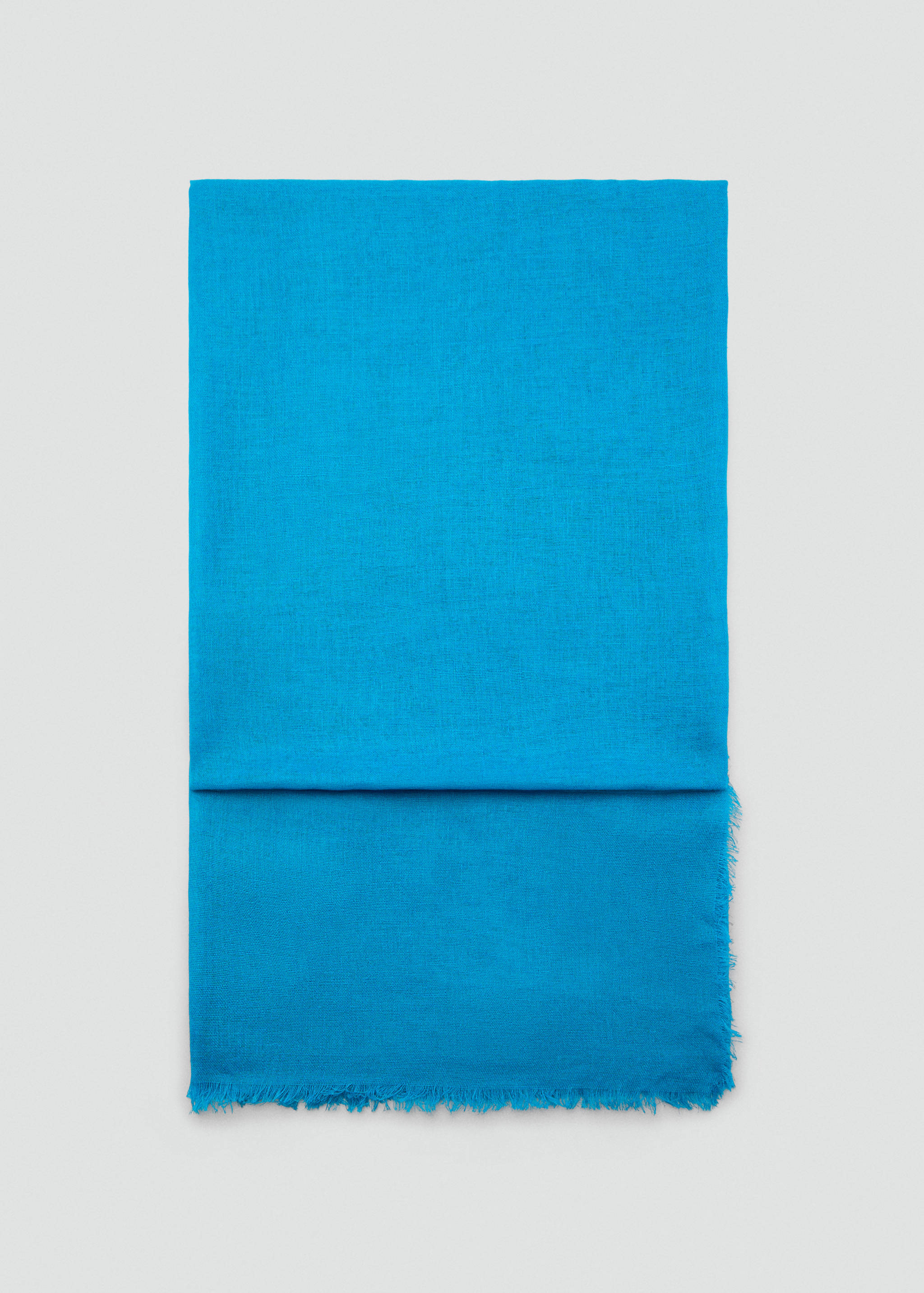 Schal aus Leinenmischung mit ausgefransten Enden - Artikel ohne Model