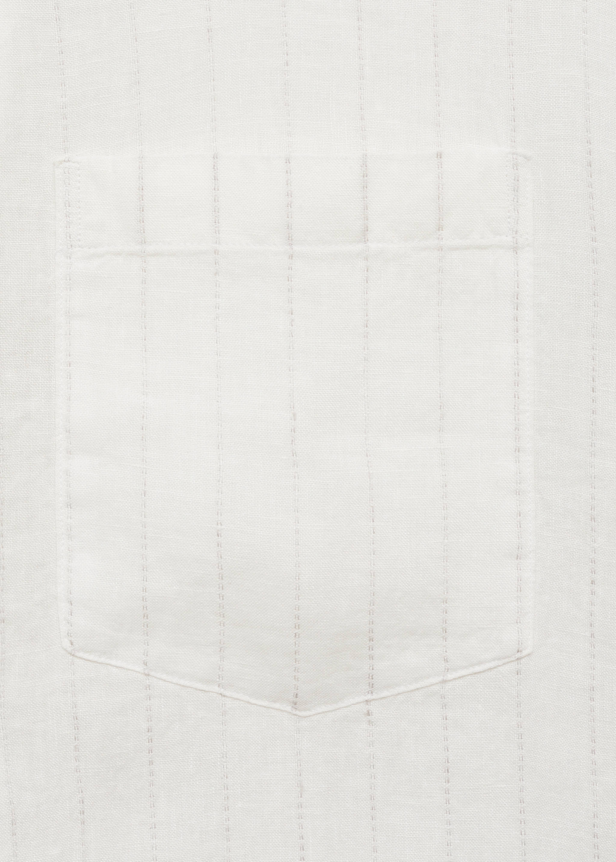 100% linen shirt with pinstripes - Details of the article 8