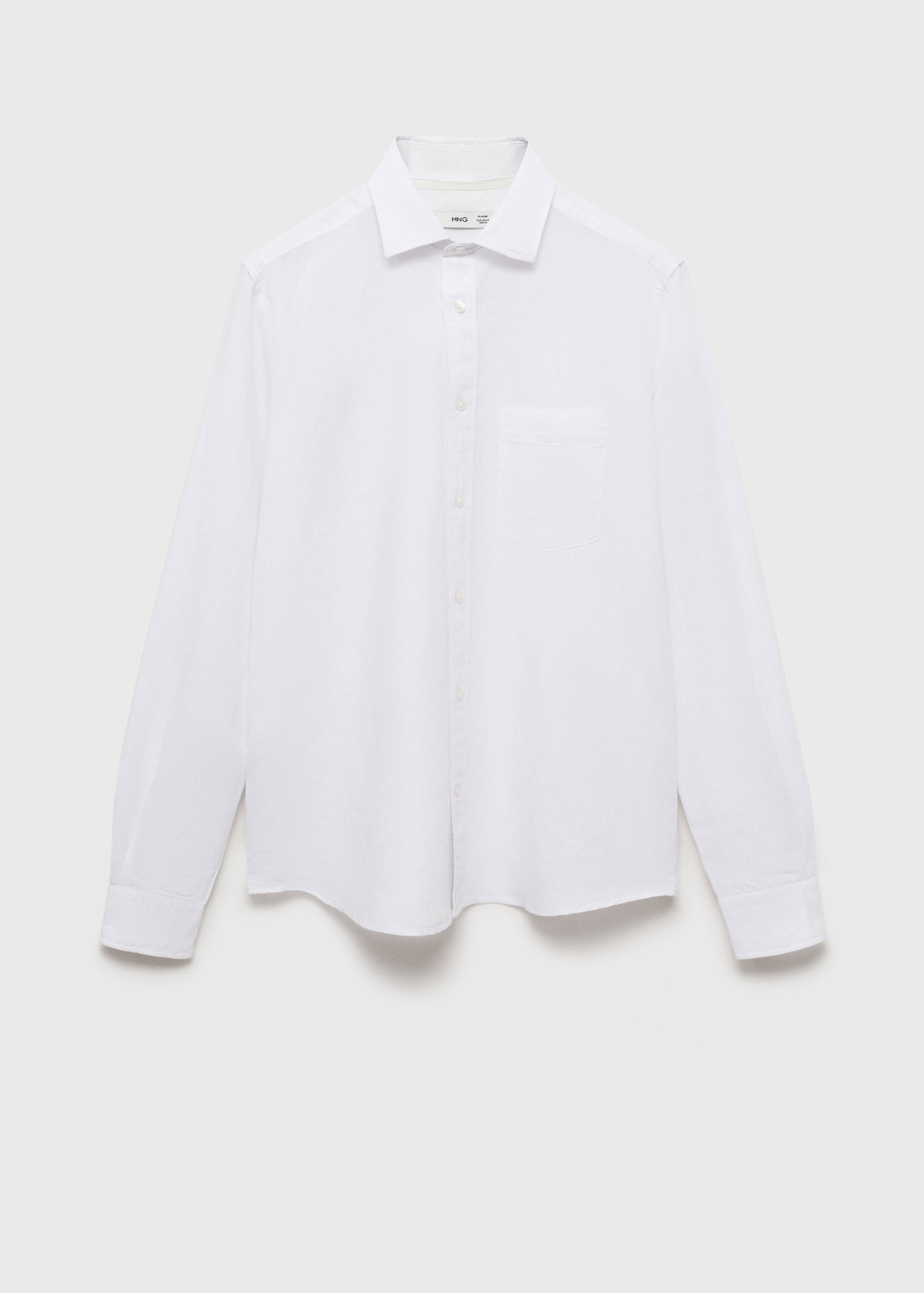 قميص كتان بجيب - منتج دون نموذج