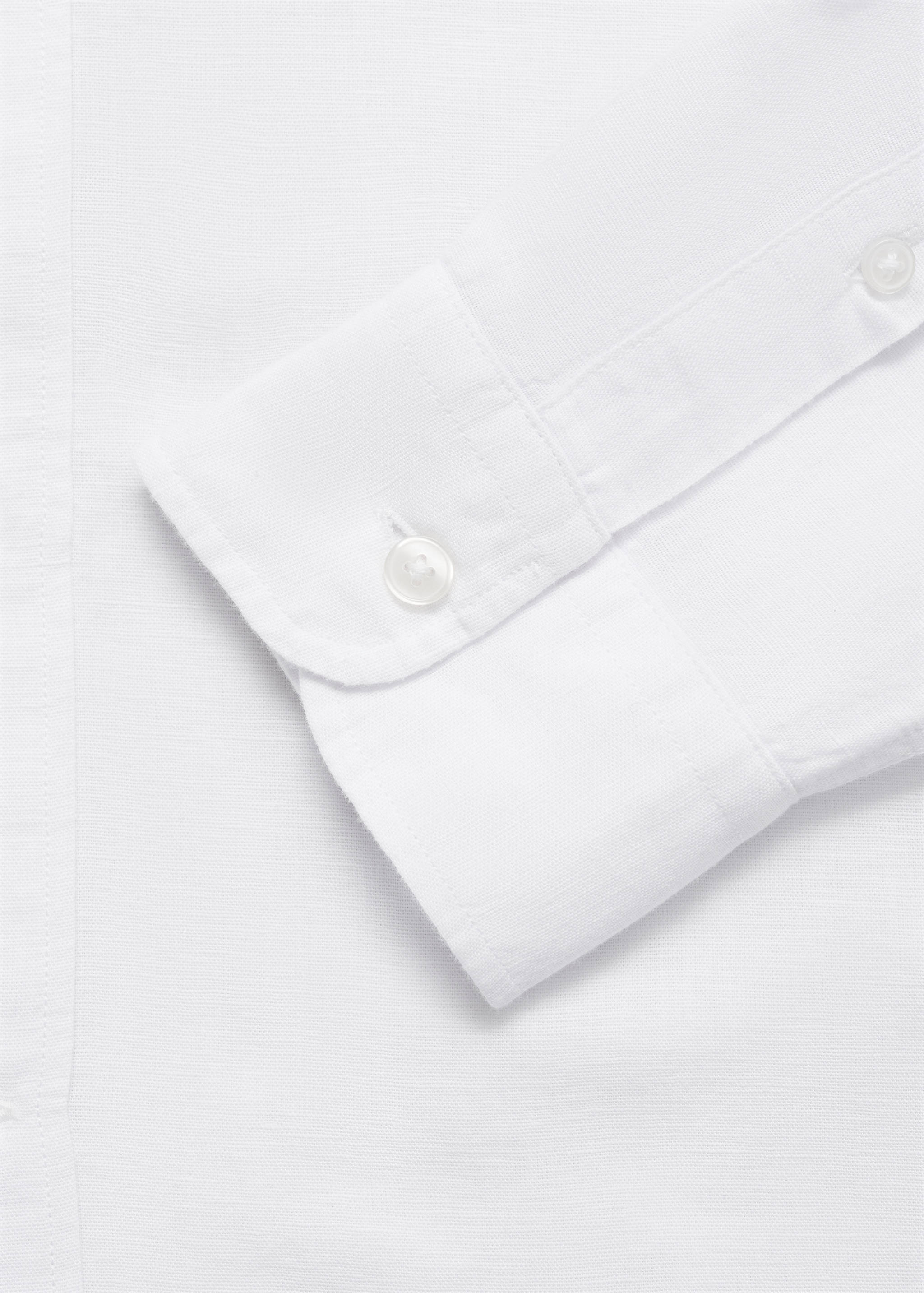 قميص كتان بجيب - تفاصيل المنتج 0