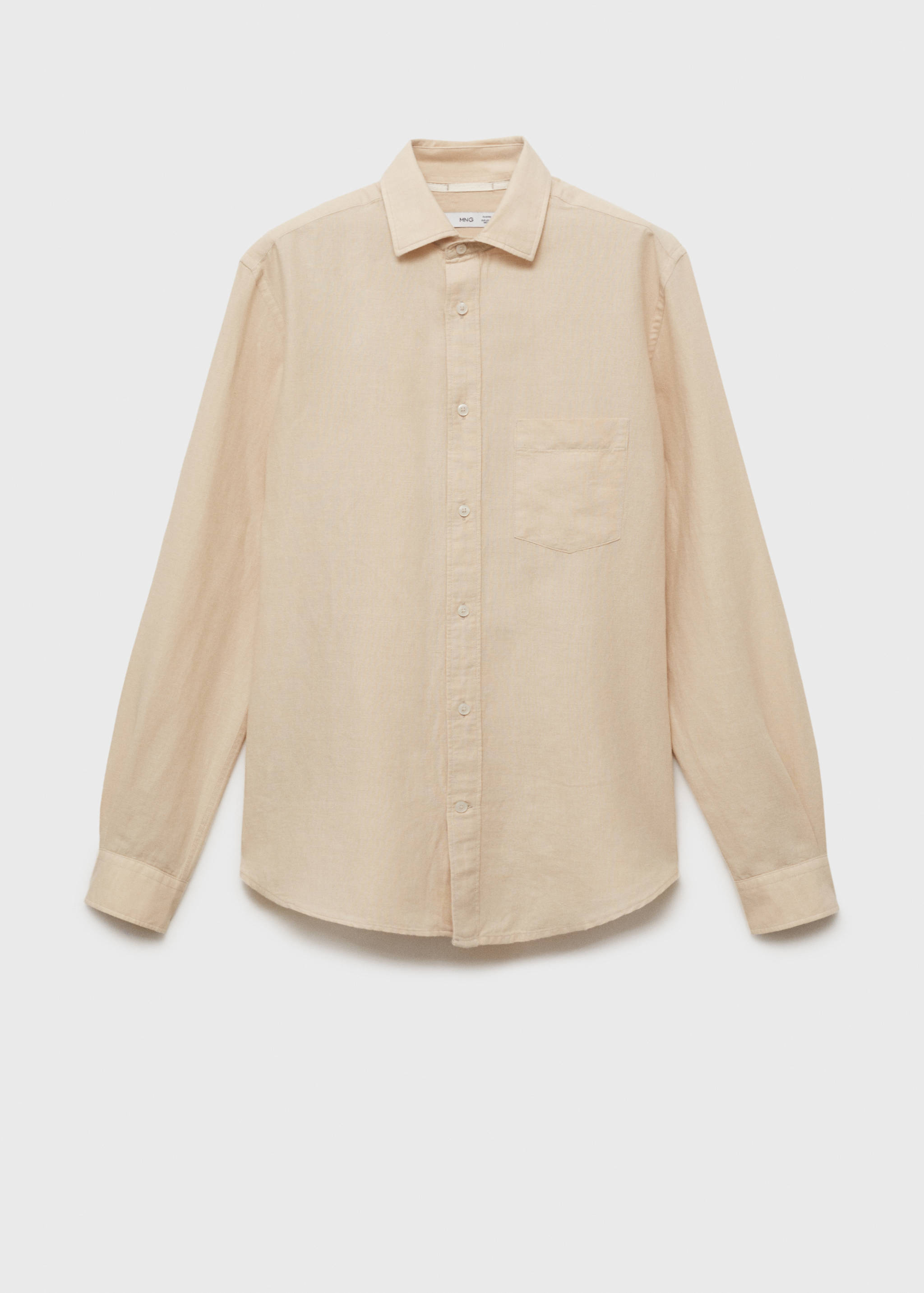 قميص كتان بجيب - منتج دون نموذج