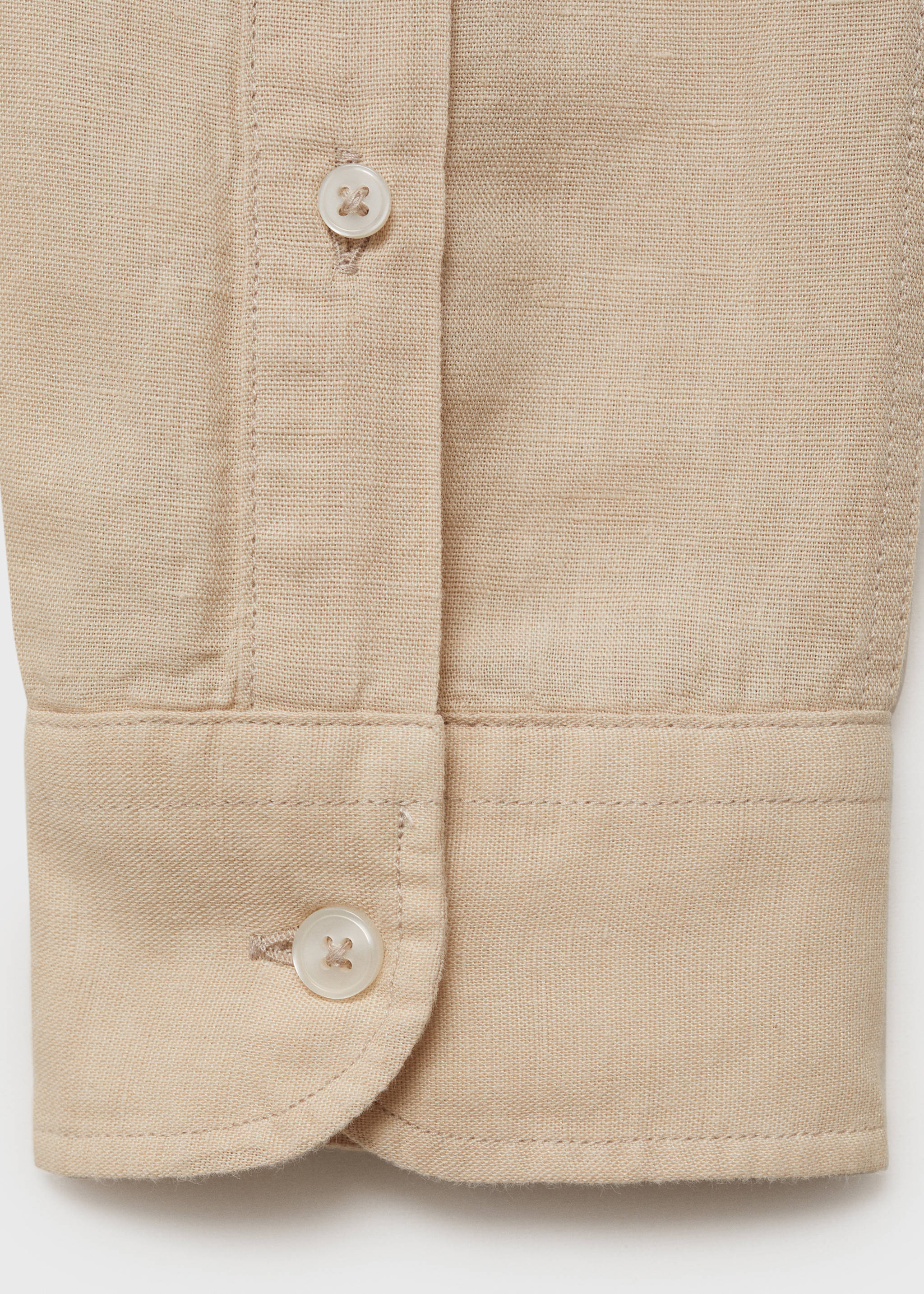 قميص كتان بجيب - تفاصيل المنتج 0