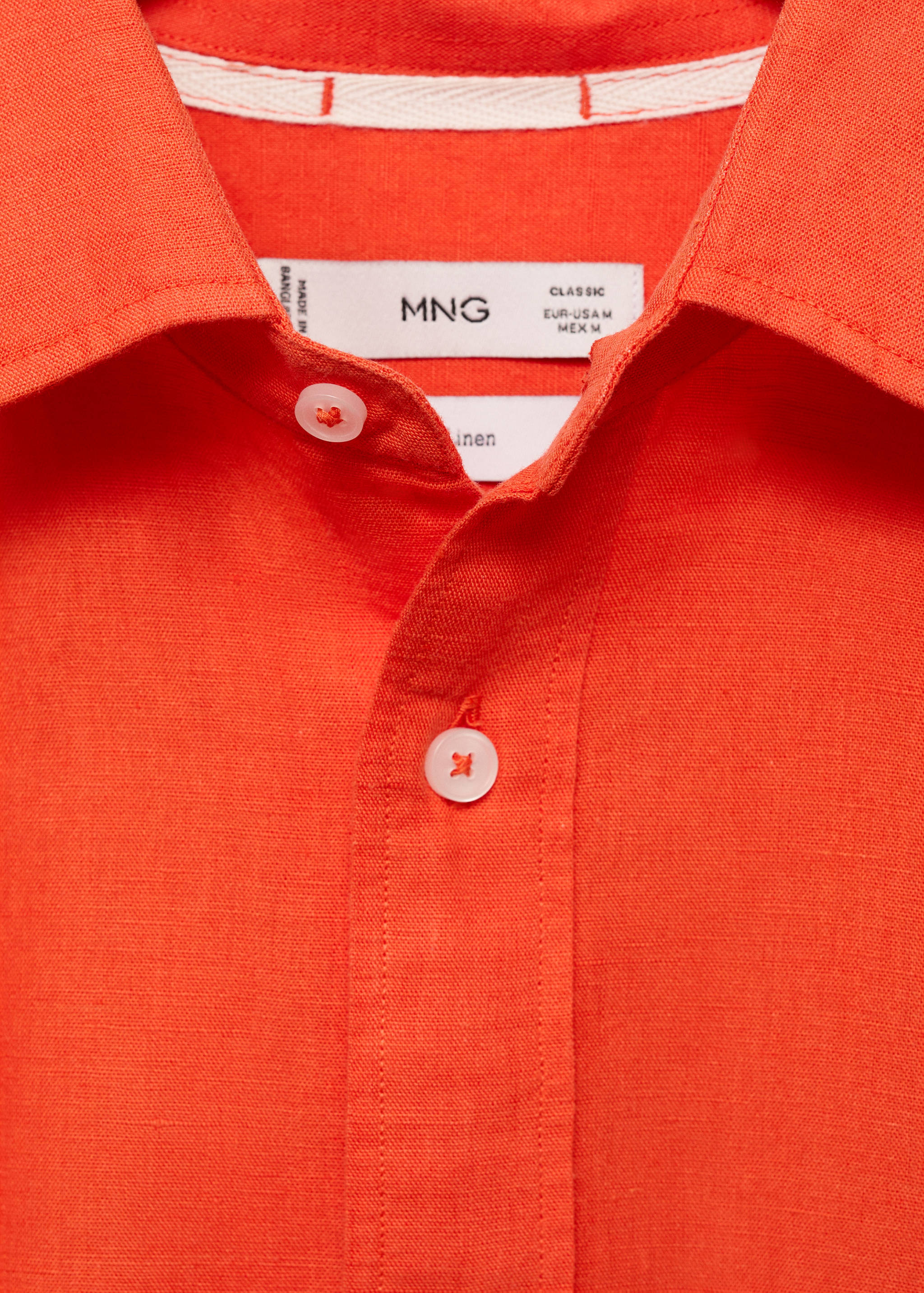 قميص كتان بجيب - تفاصيل المنتج 8