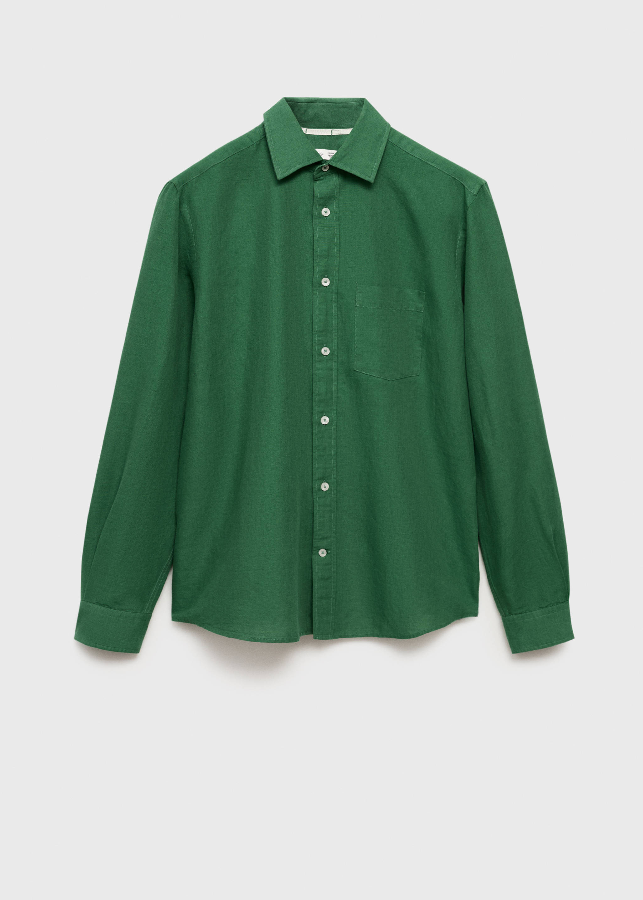 قميص كتان بجيب - منتج دون نموذج