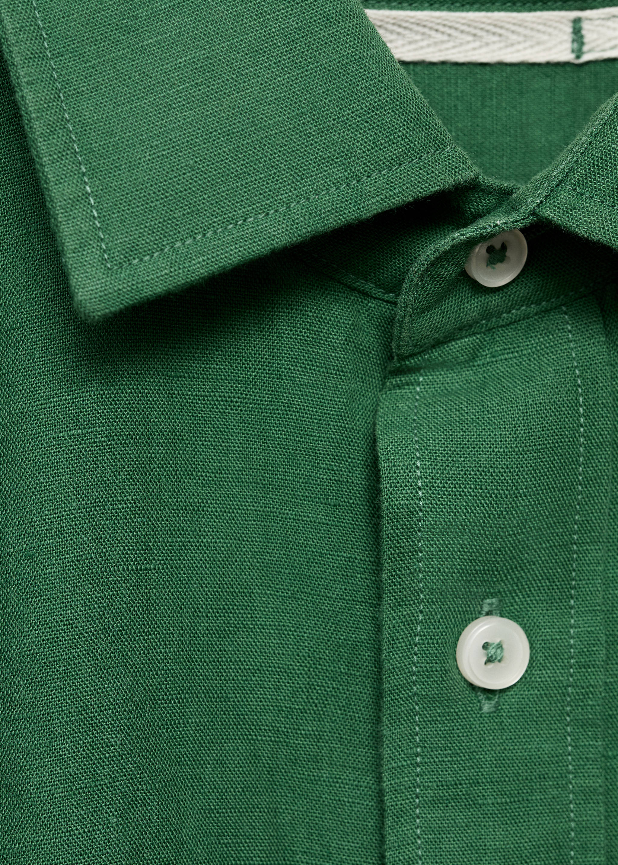 قميص كتان بجيب - تفاصيل المنتج 8