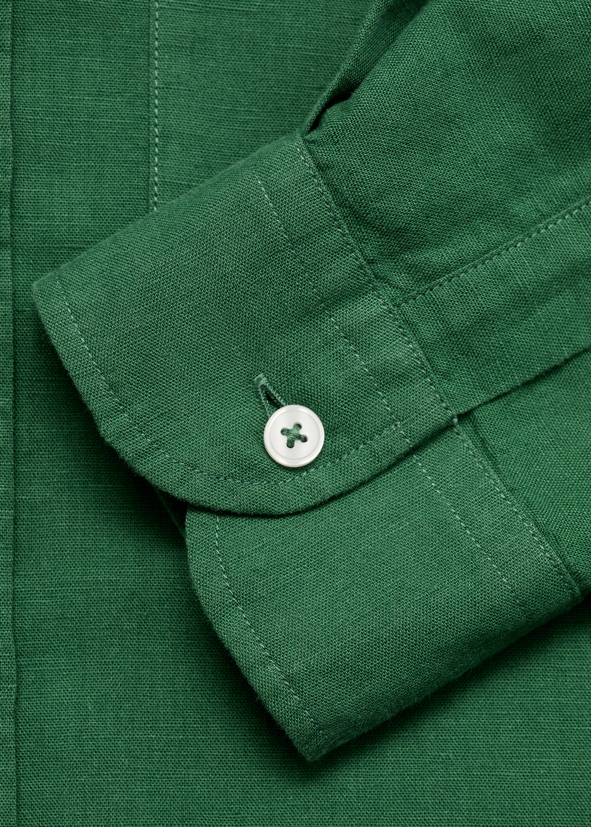 قميص كتان بجيب - تفاصيل المنتج 0