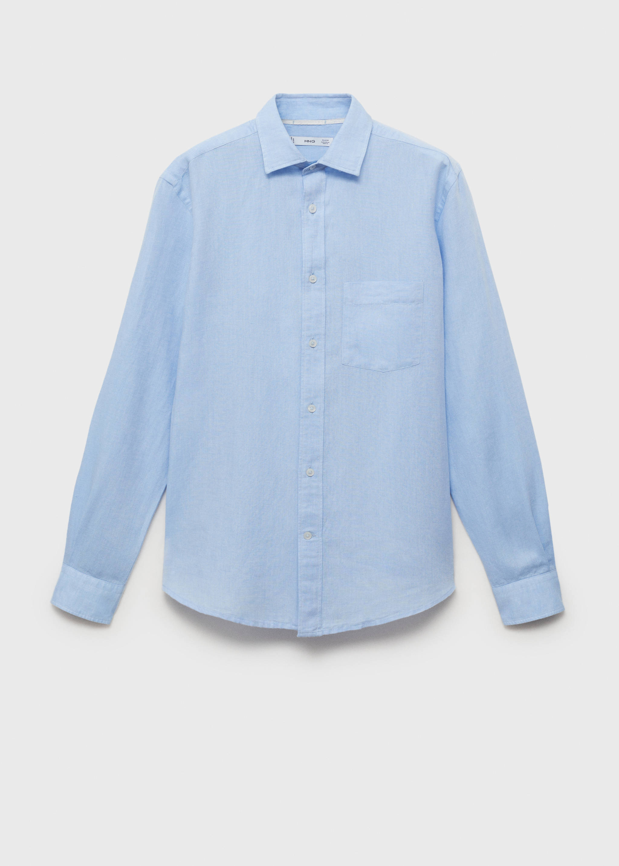 قميص كتان بجيب - منتج دون نموذج