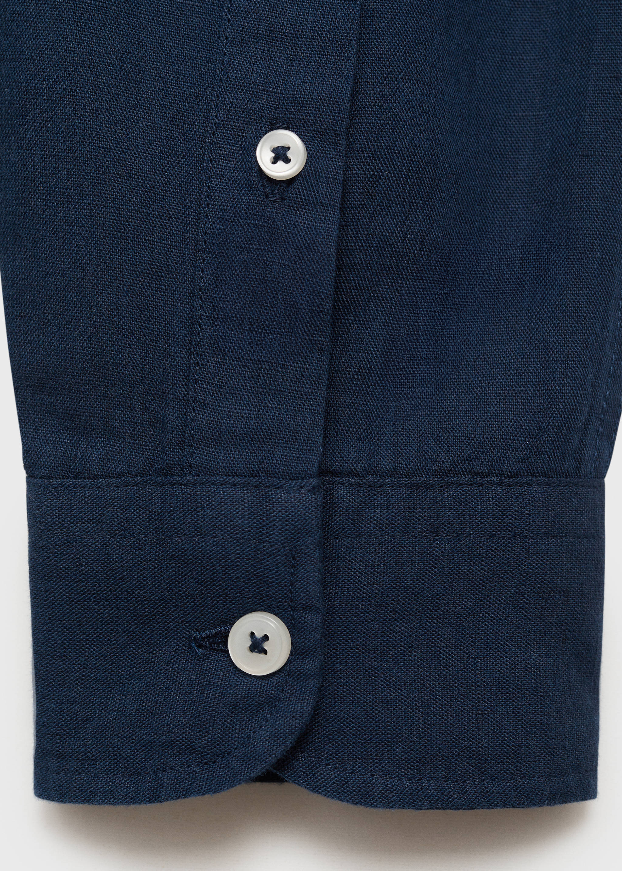 قميص كتان بجيب - تفاصيل المنتج 0