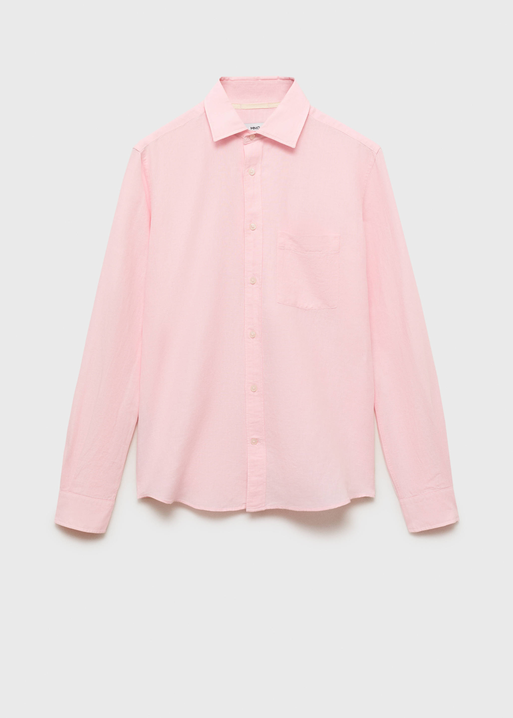 قميص كتان بجيب - منتج دون نموذج