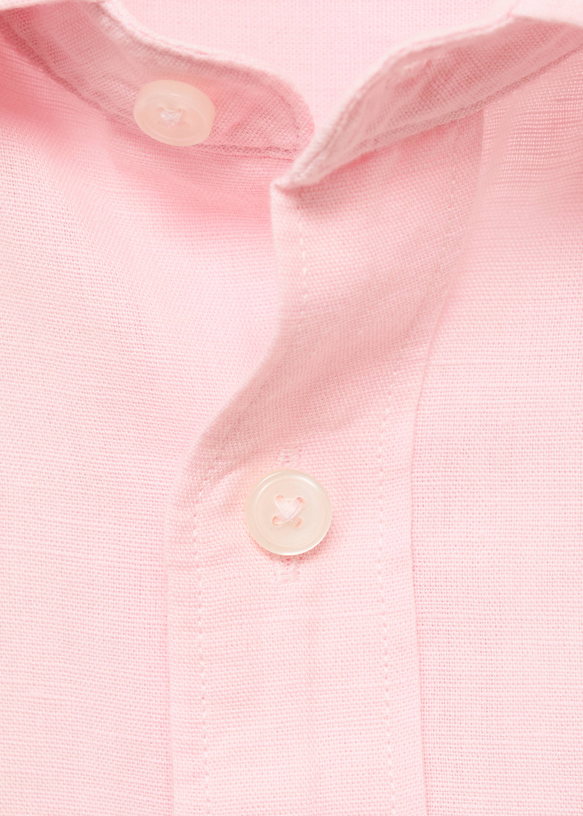 قميص كتان بجيب - تفاصيل المنتج 8