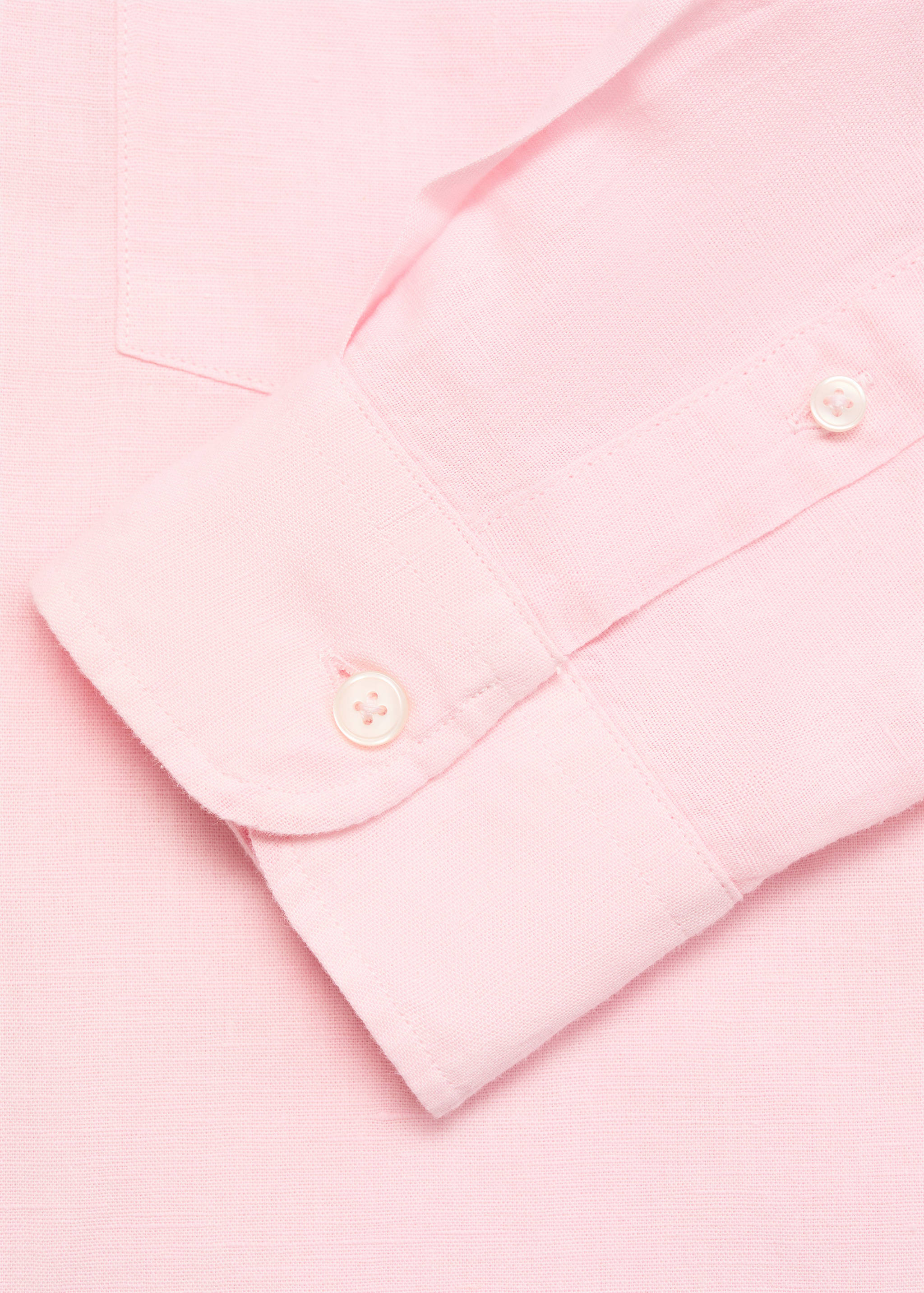 قميص كتان بجيب - تفاصيل المنتج 0