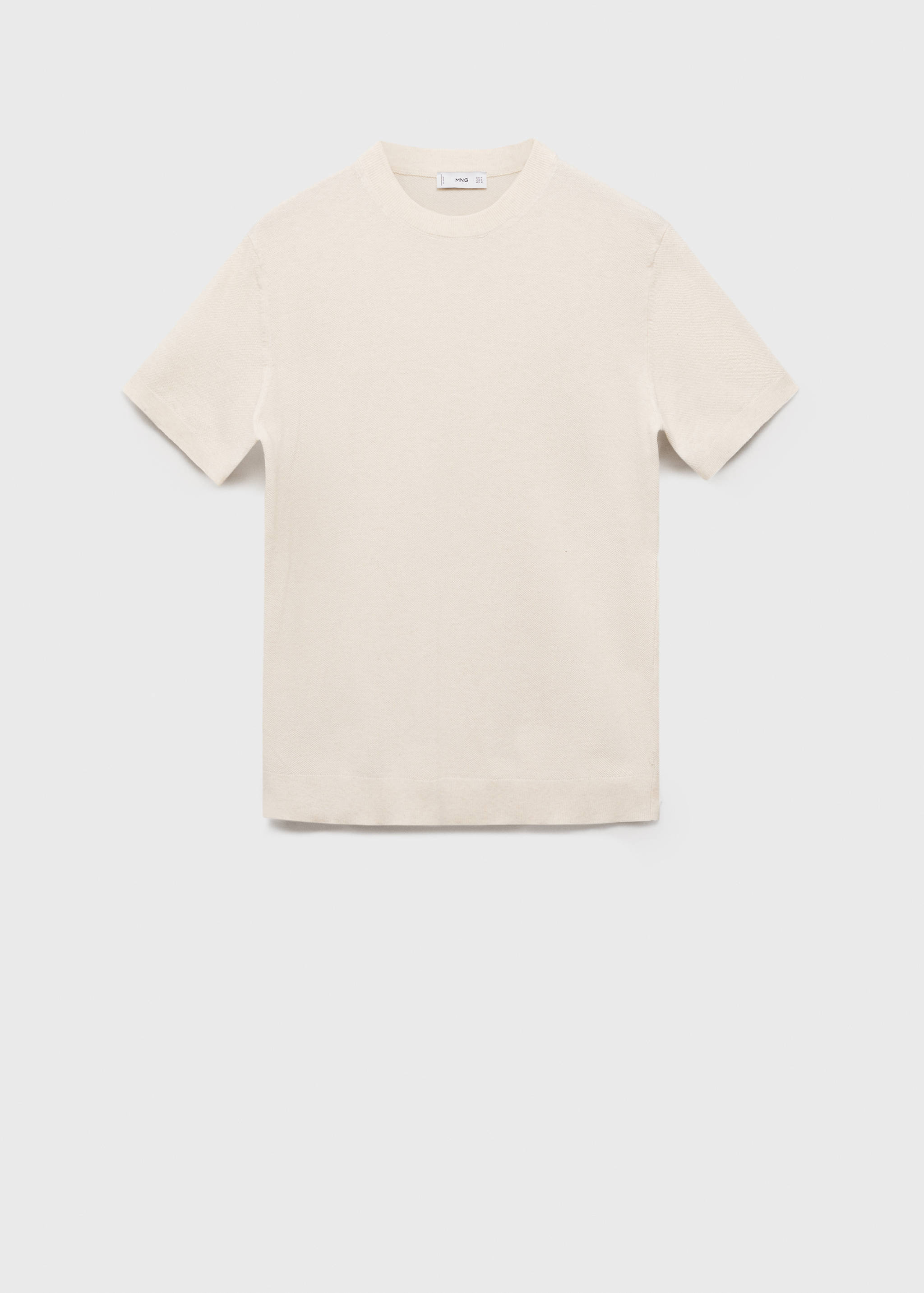 Хлопковая футболка из тонкого трикотажа - Изделие без модели