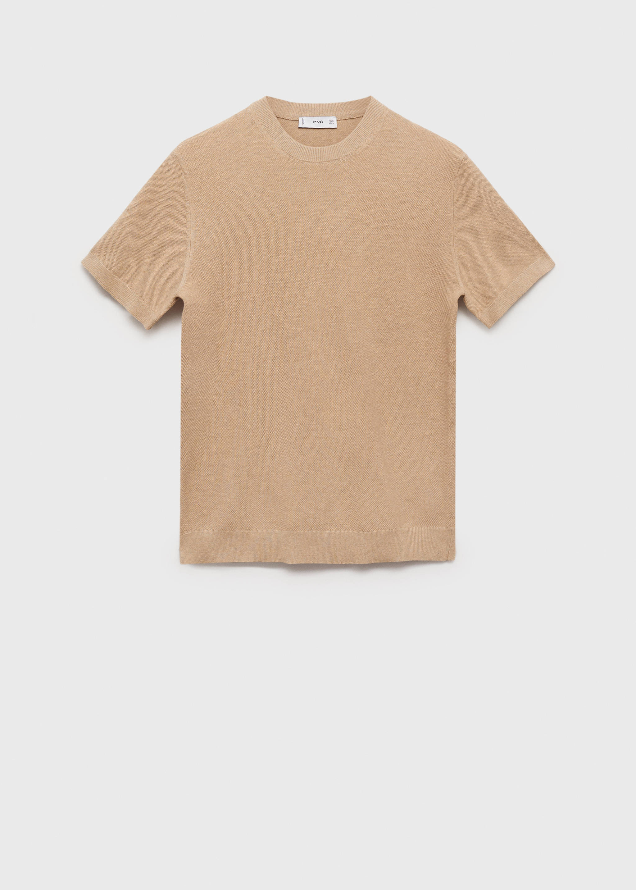 Хлопковая футболка из тонкого трикотажа - Изделие без модели