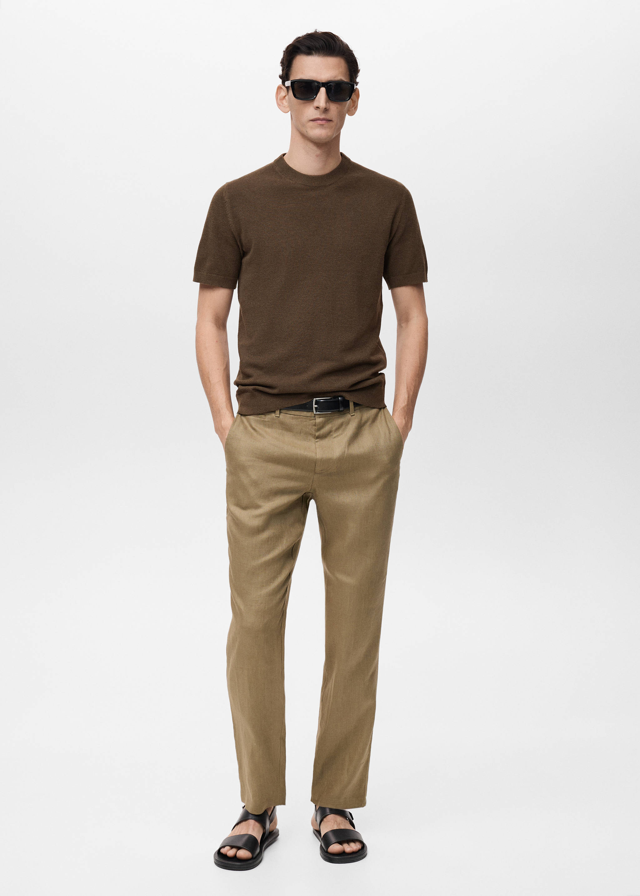 Хлопковая футболка из тонкого трикотажа - Общий план