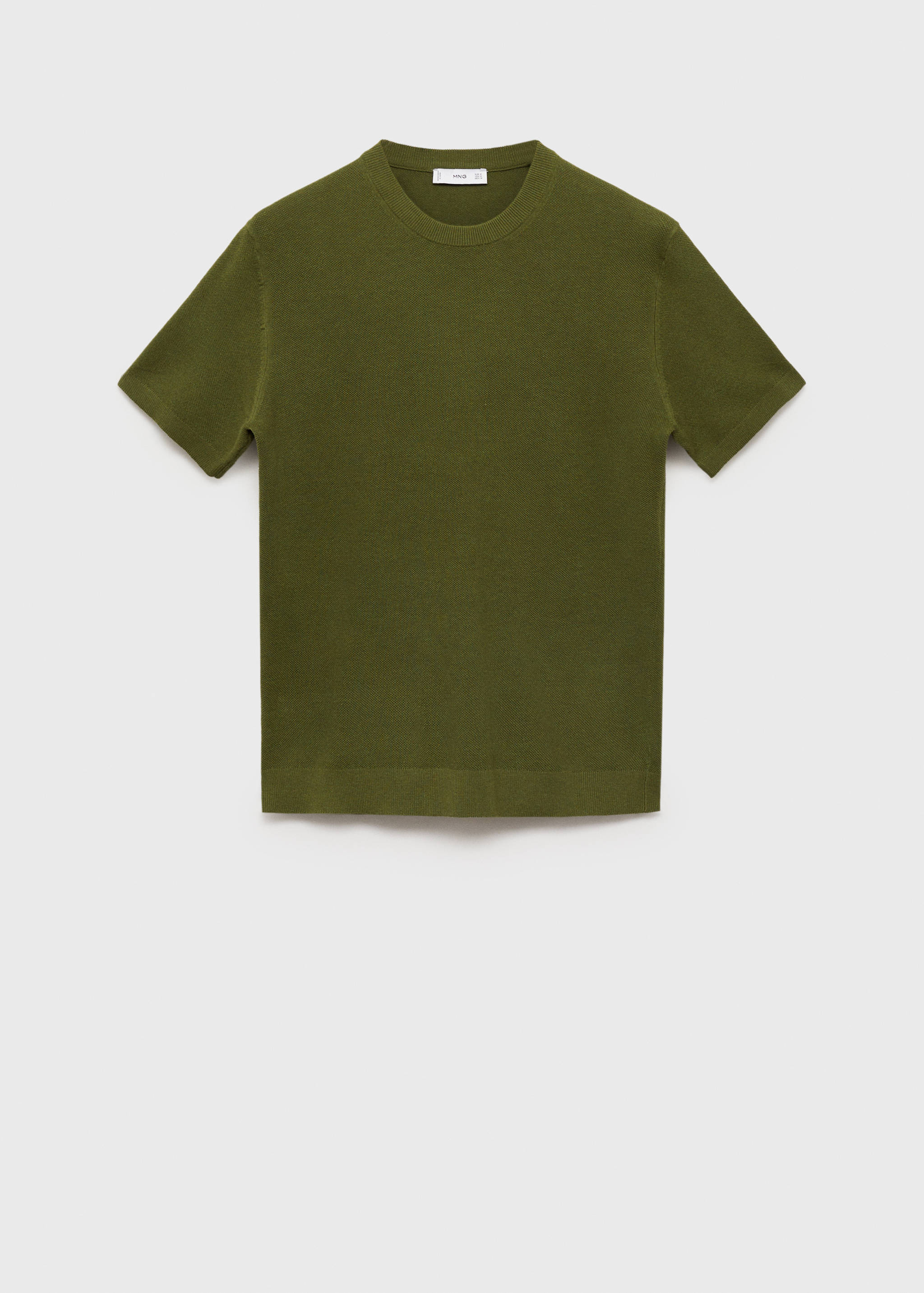 Хлопковая футболка из тонкого трикотажа - Изделие без модели