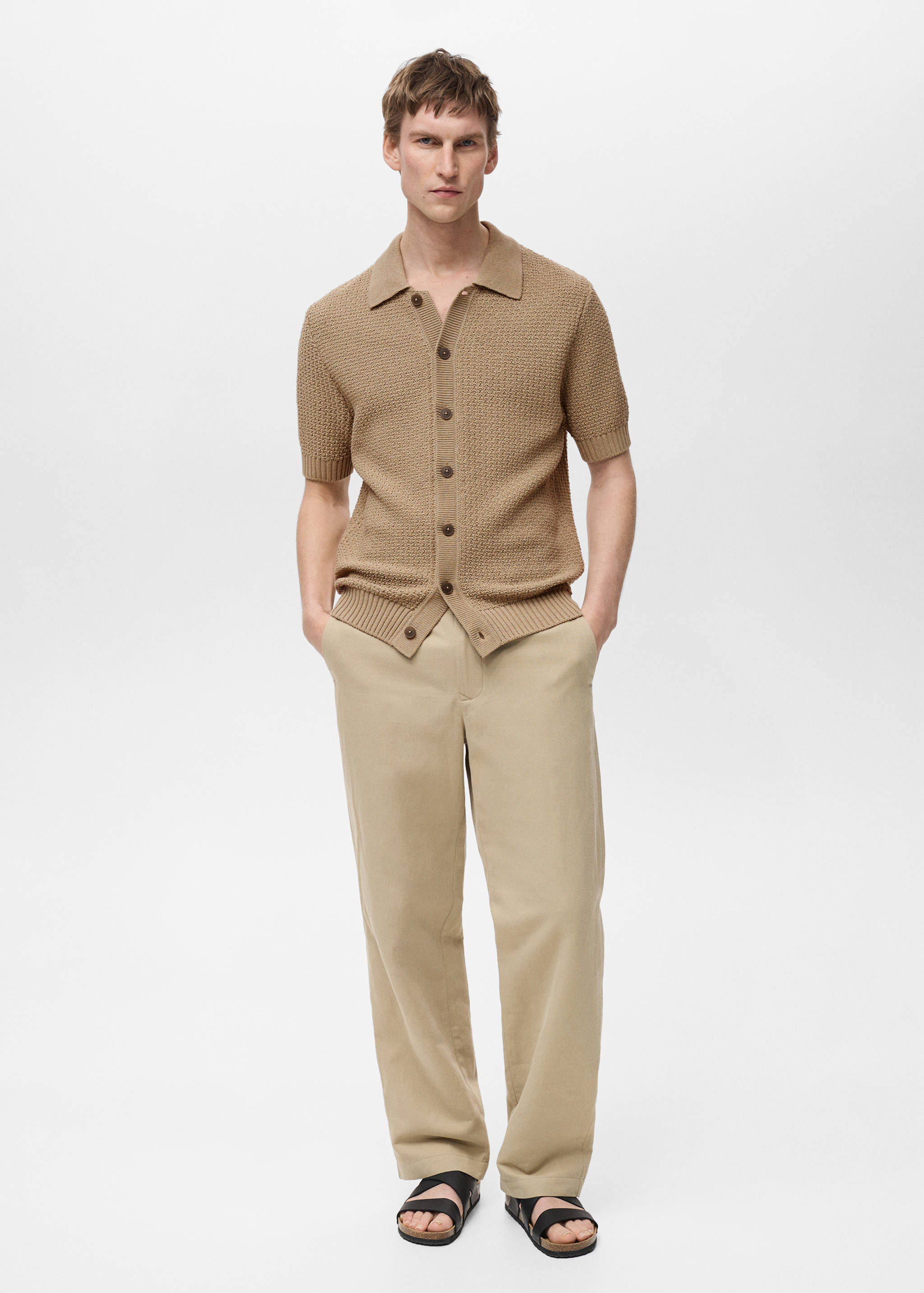 Cotton knit shirt - General plane