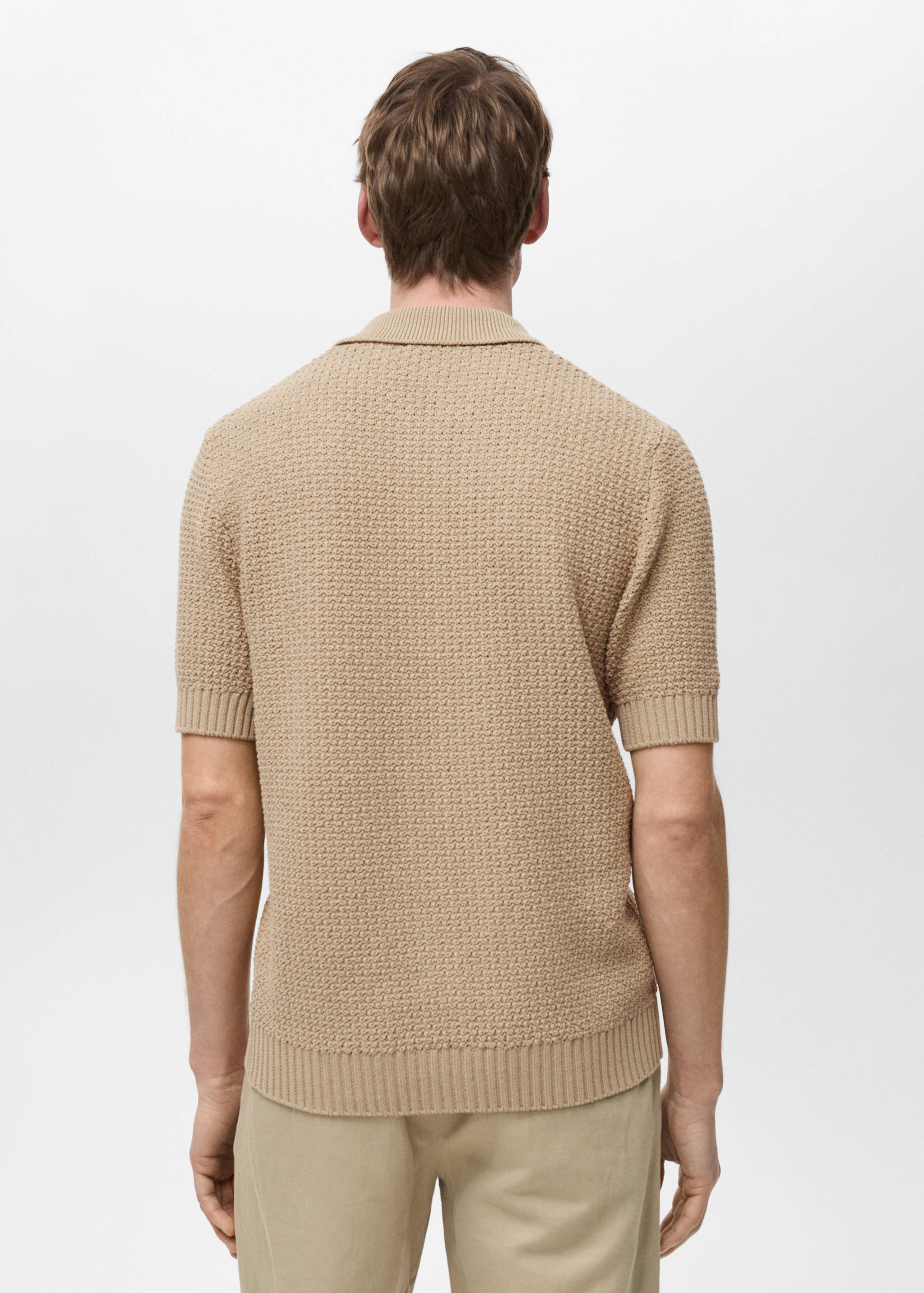 Cotton knit shirt - Reverse of the article