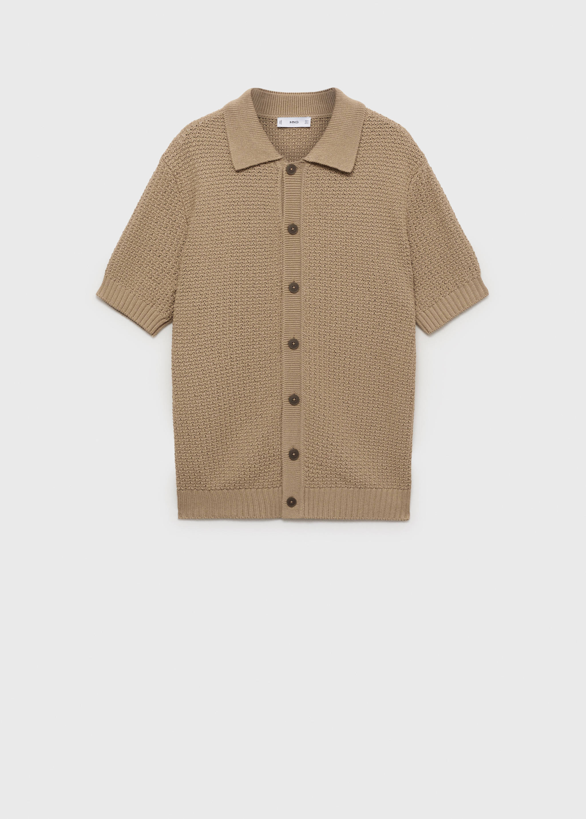 Cotton knit shirt - Article without model