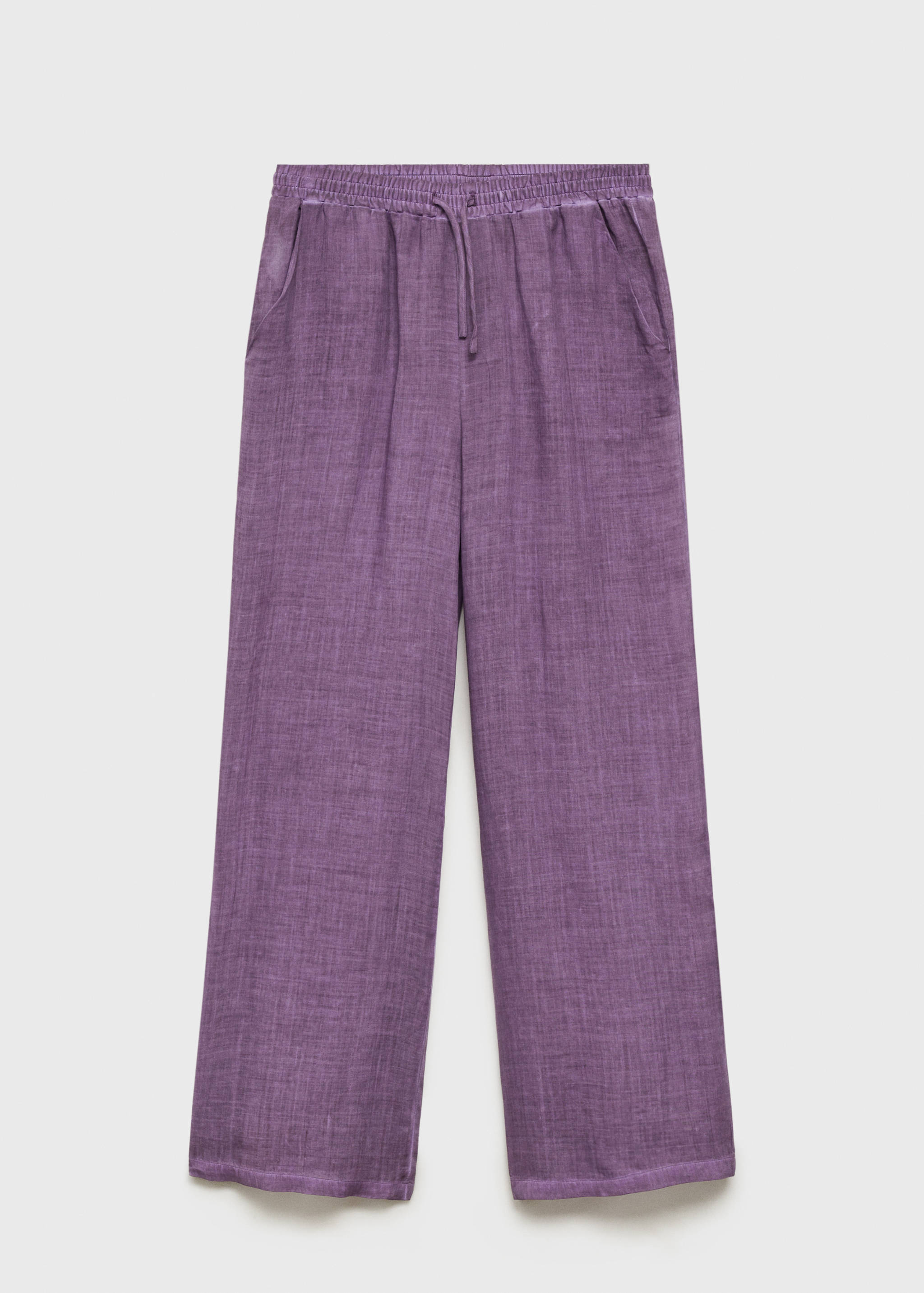 Overdyed-design ramie trousers - Article without model