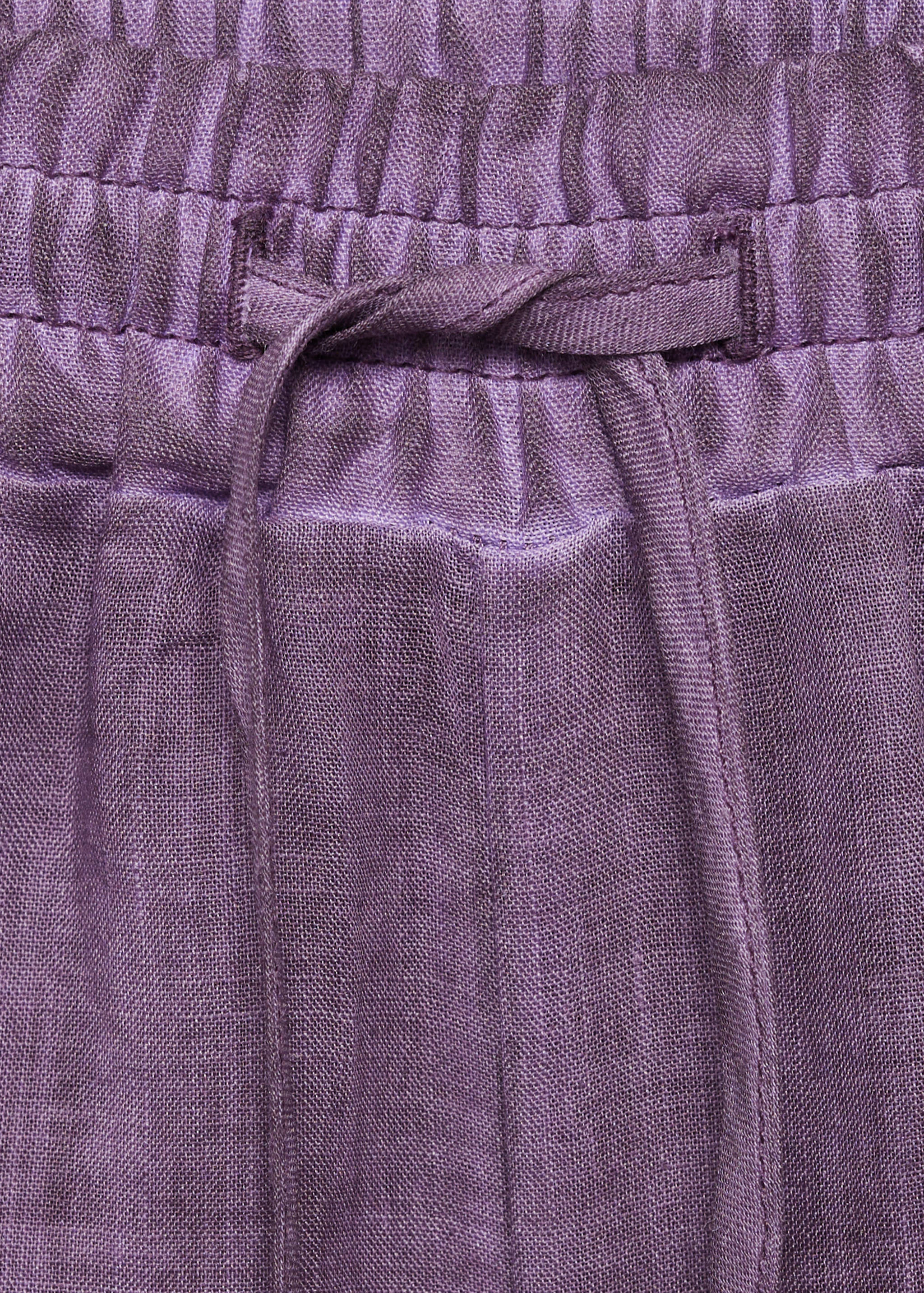 Overdyed-design ramie trousers - Details of the article 8