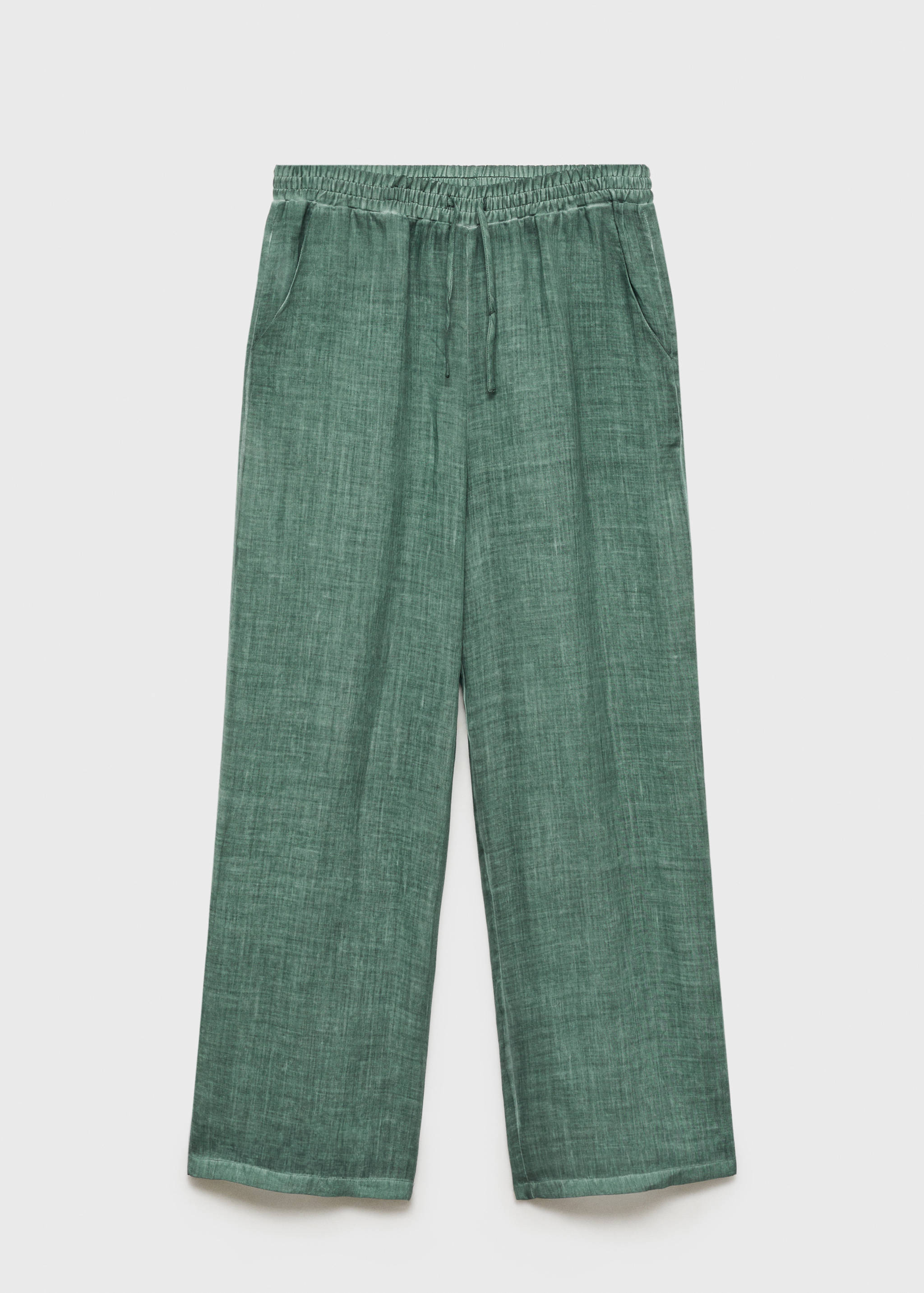 Overdyed-design ramie pants - Article without model