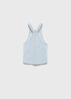Striped denim pinafore — Light Blue 4