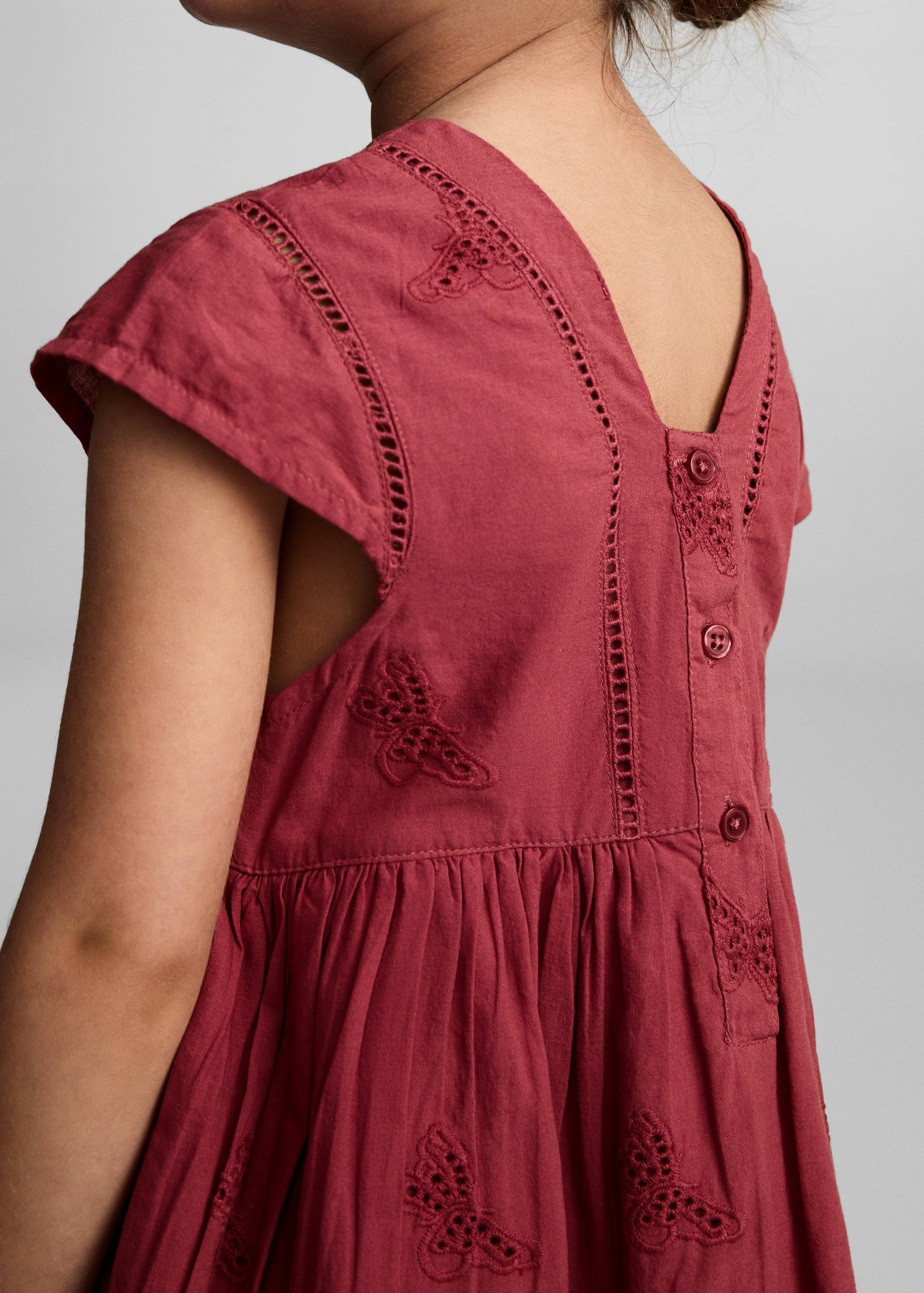 Embroidered detail dress - Details of the article 3