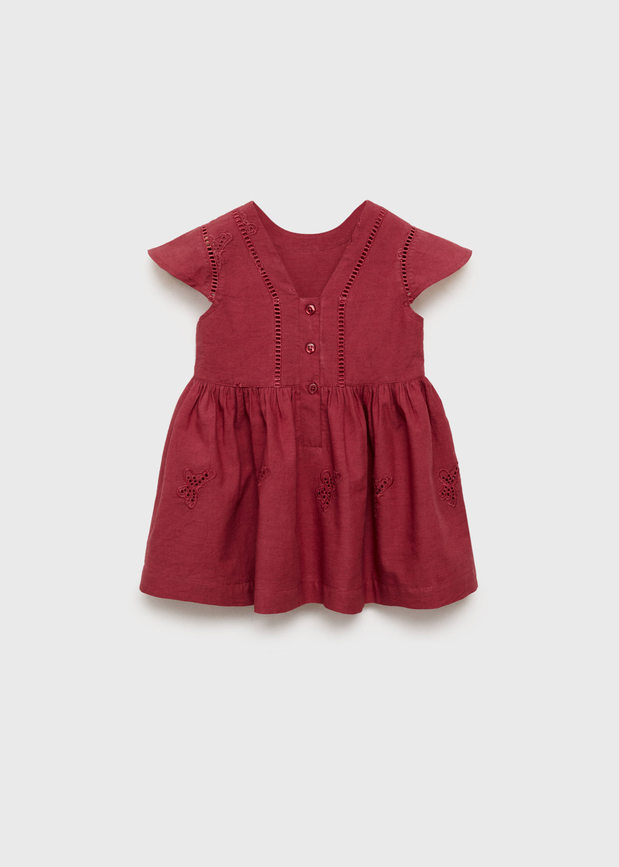 Embroidered detail dress - Reverse of the article