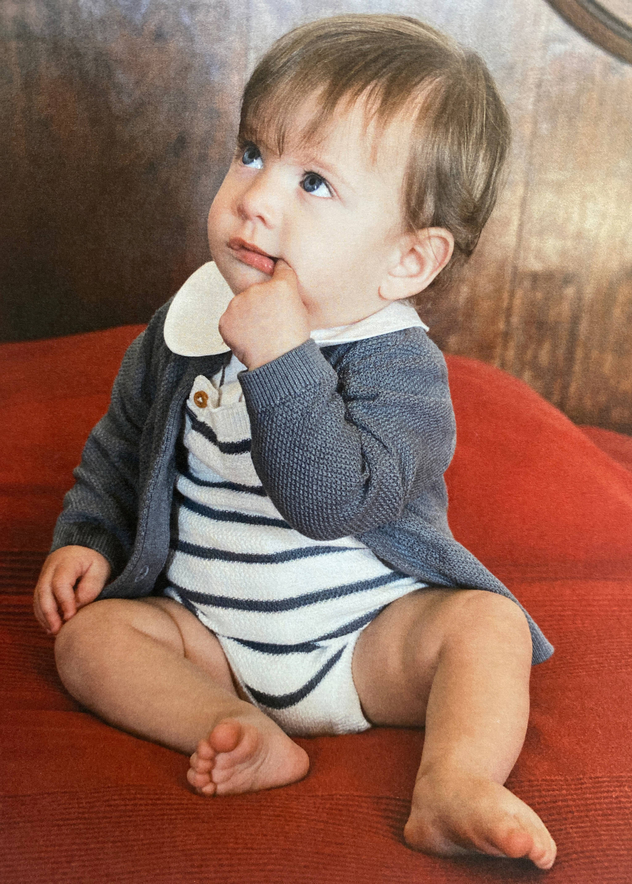 Striped knitted romper - General plane