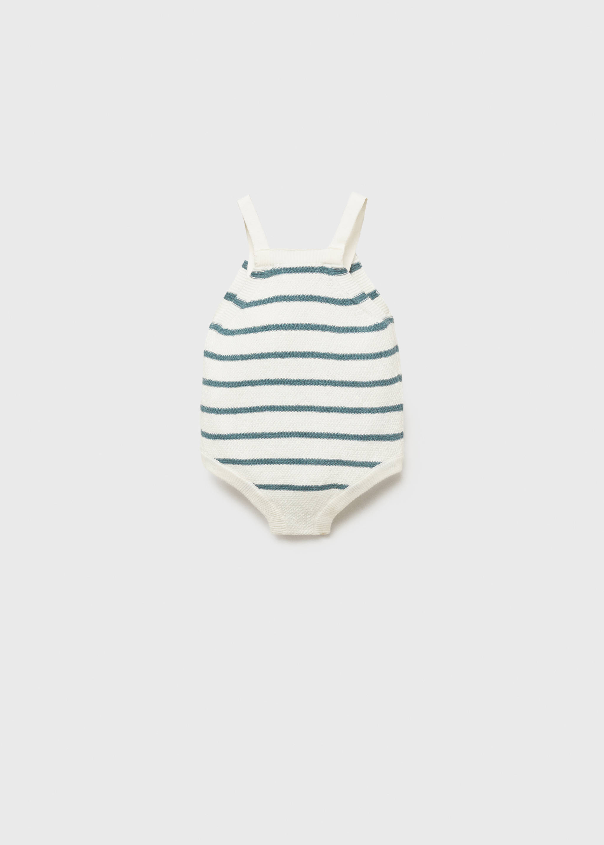 Striped knitted romper - Reverse of the article