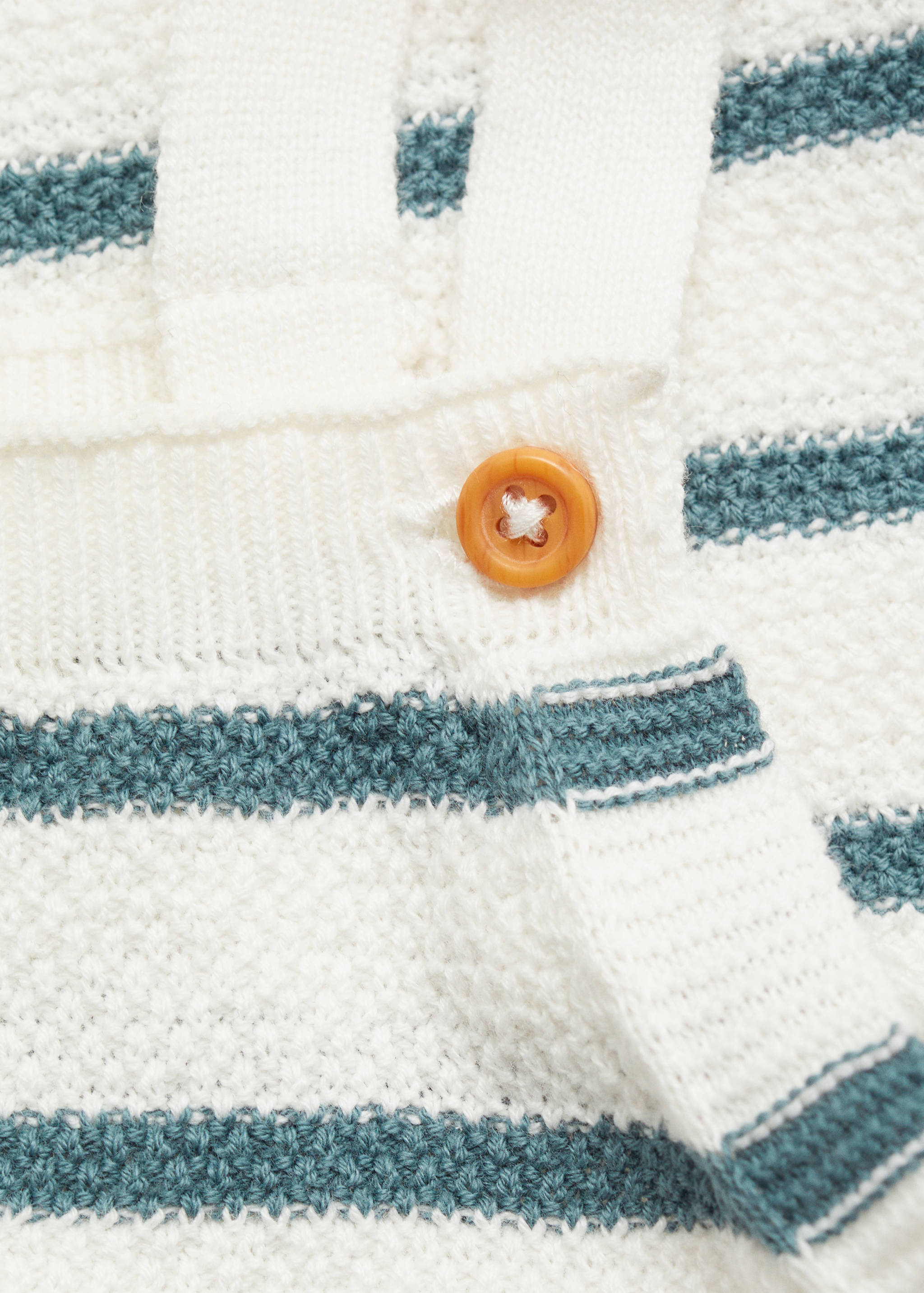 Striped knitted romper - Details of the article 8