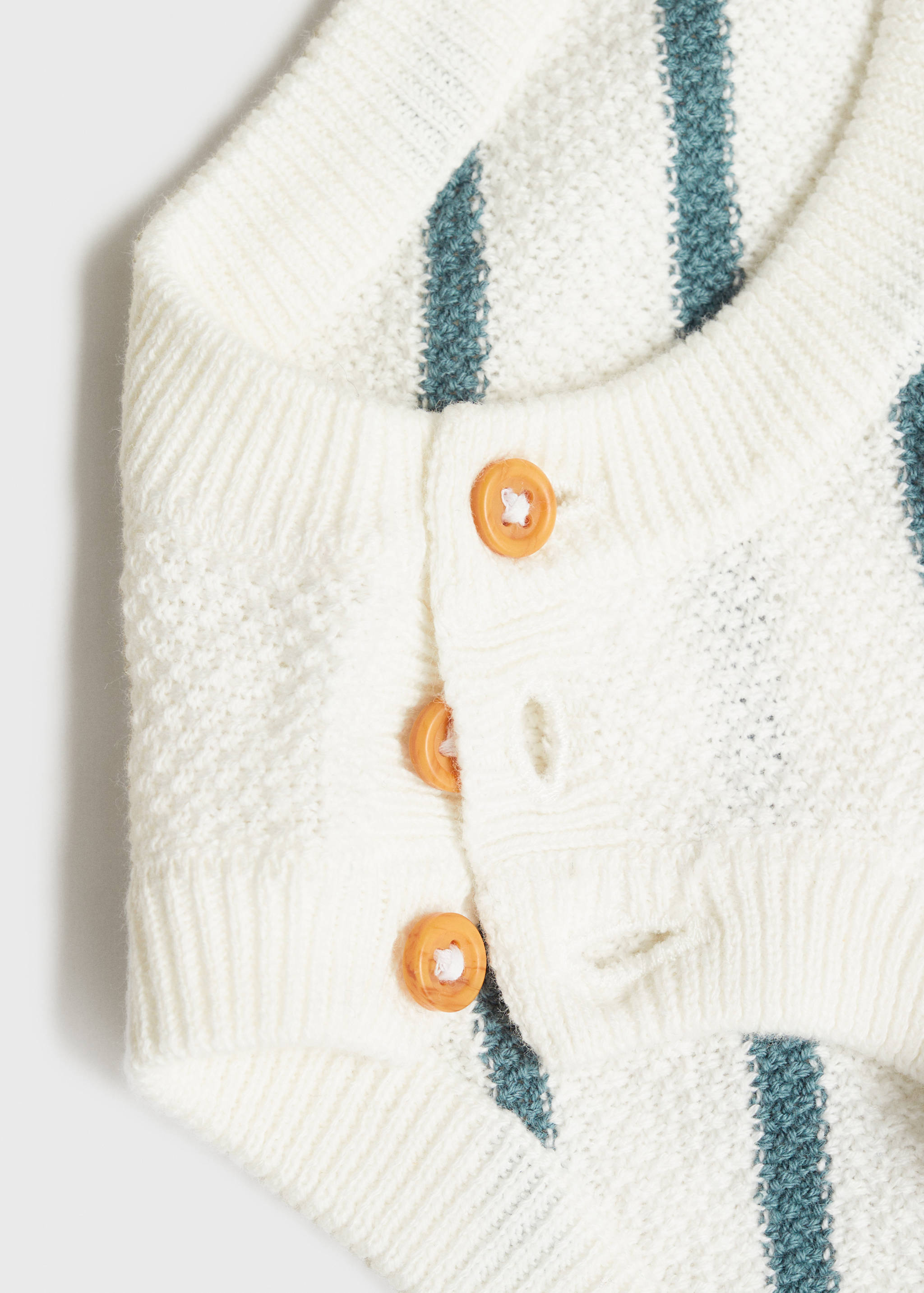 Striped knitted romper - Details of the article 0