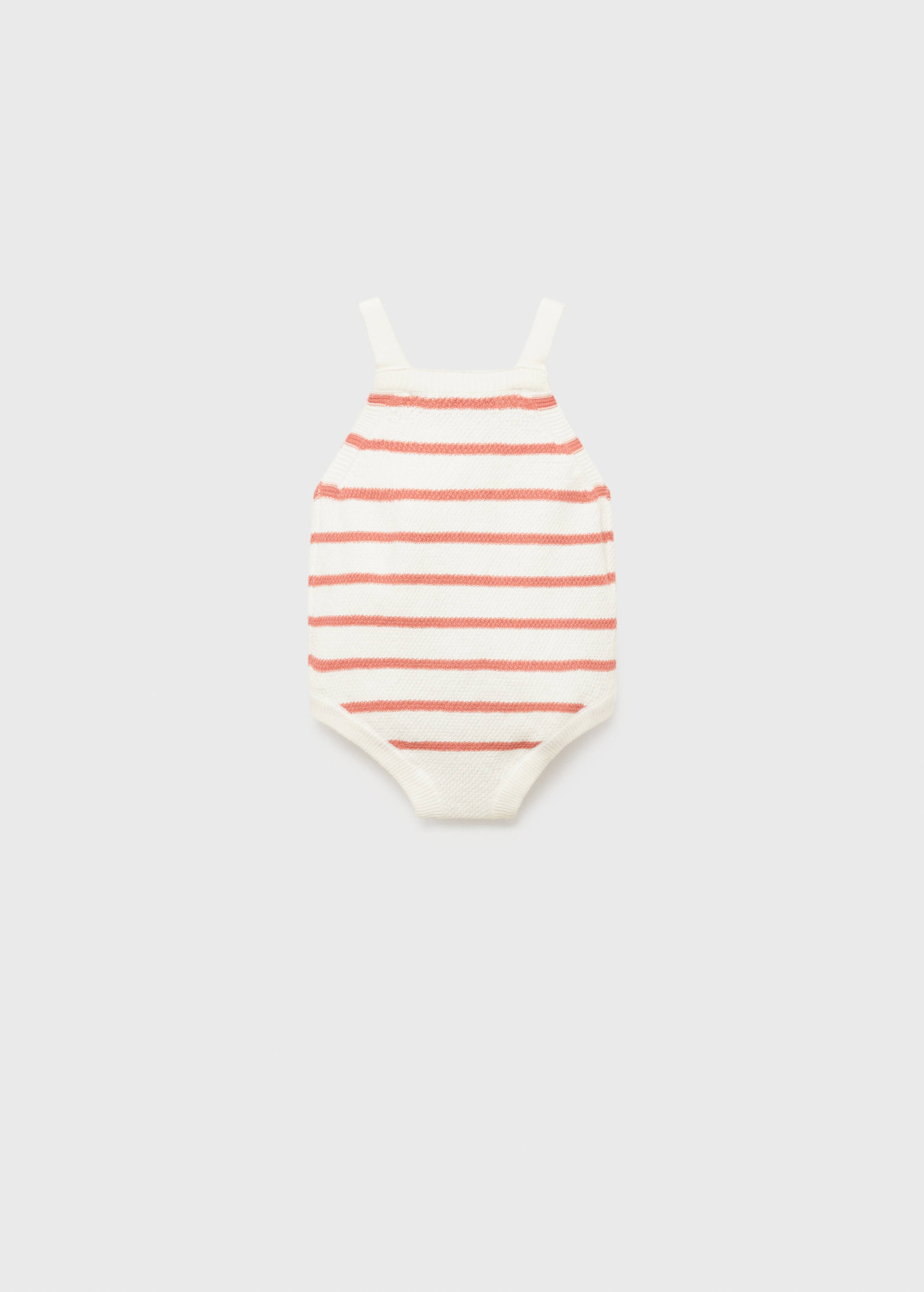 Striped knitted romper - Reverse of the article