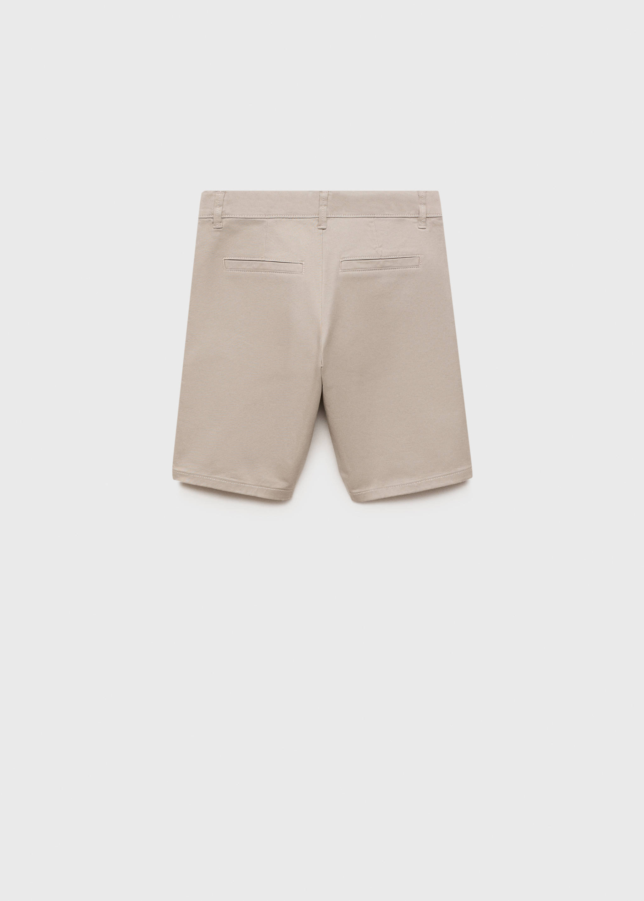 Cotton chino style Bermuda shorts - Reverse of the article
